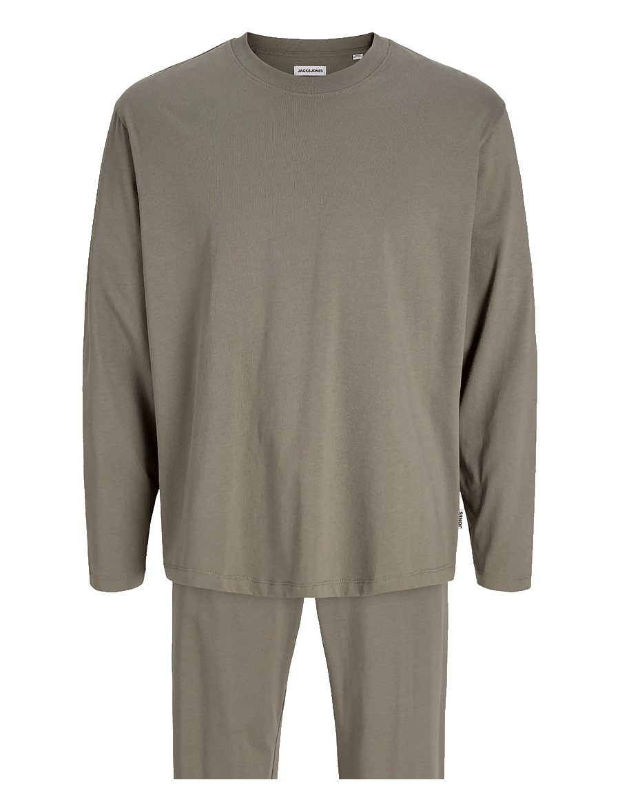 Jack & Jones - JACALFRED LS TEE AND PANTS SET W - smokey olive - 2