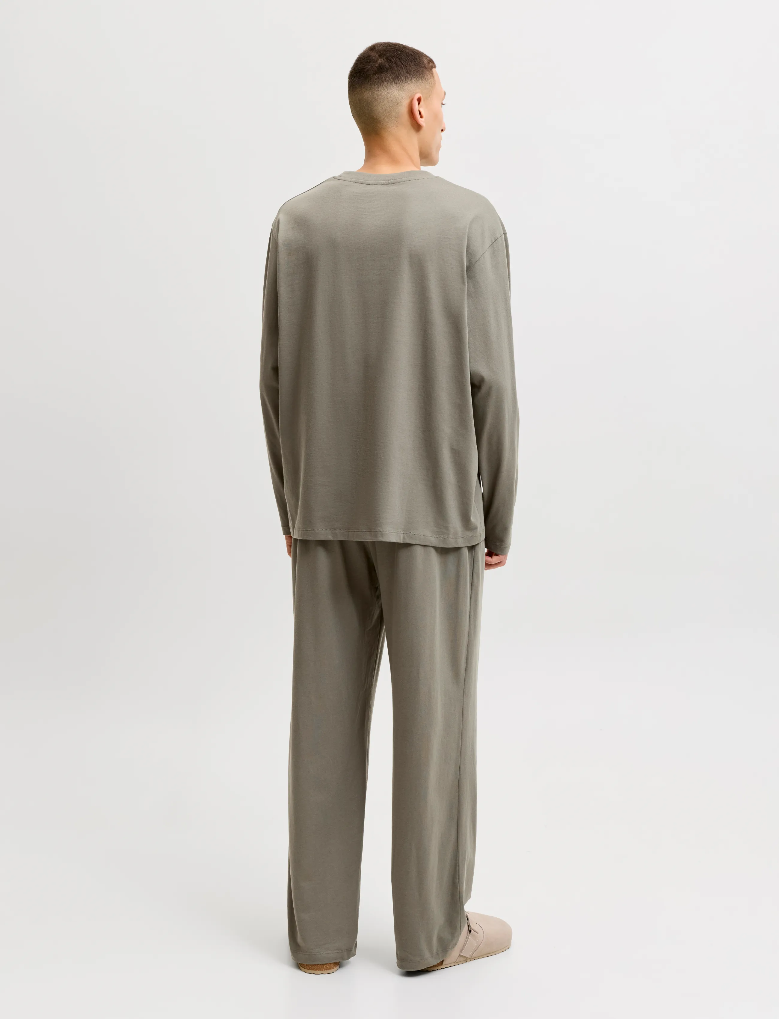 Jack & Jones - JACALFRED LS TEE AND PANTS SET W - smokey olive - 3