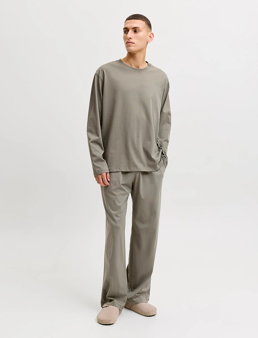 Jack & Jones - JACALFRED LS TEE AND PANTS SET W - smokey olive - 4