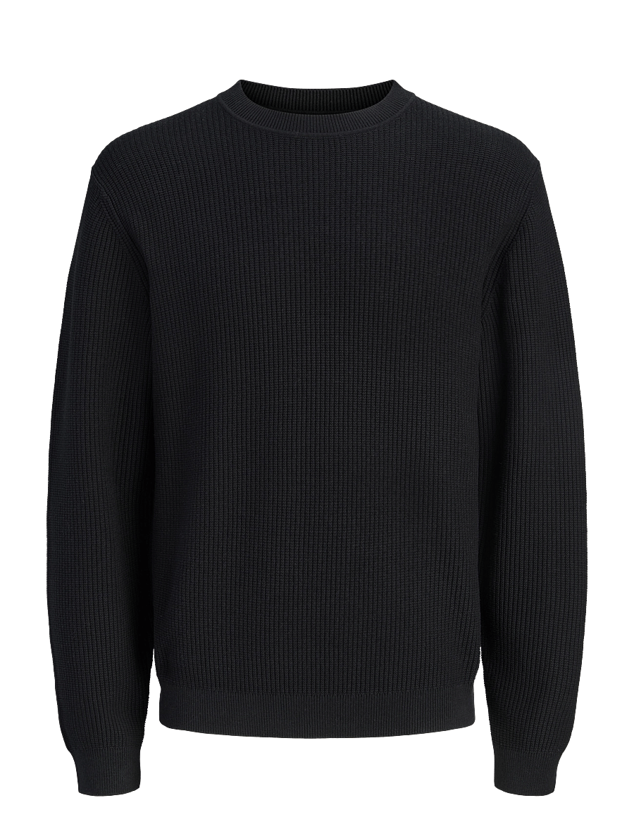 Jack & Jones - JPRBLACONNOR KNIT CREW NECK - rundhals - black - 0