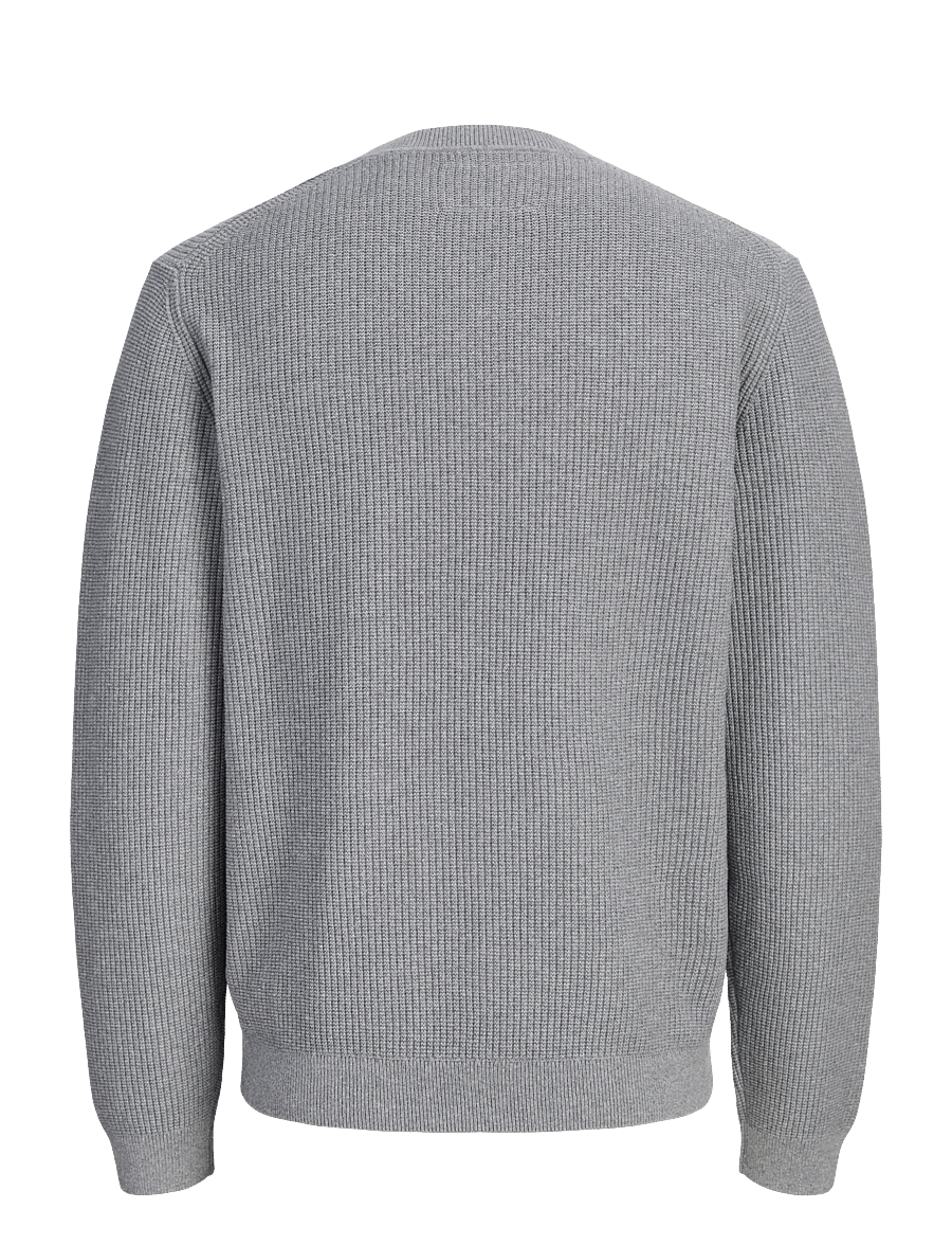 Jack & Jones - JPRBLACONNOR KNIT CREW NECK - rundhals - medium grey melange - 1