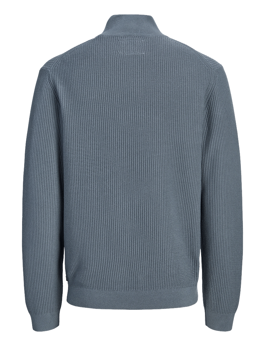 Jack & Jones - JPRBLACONNOR KNIT HALF ZIP - poolpika lukuga džemprid - turbulence - 1
