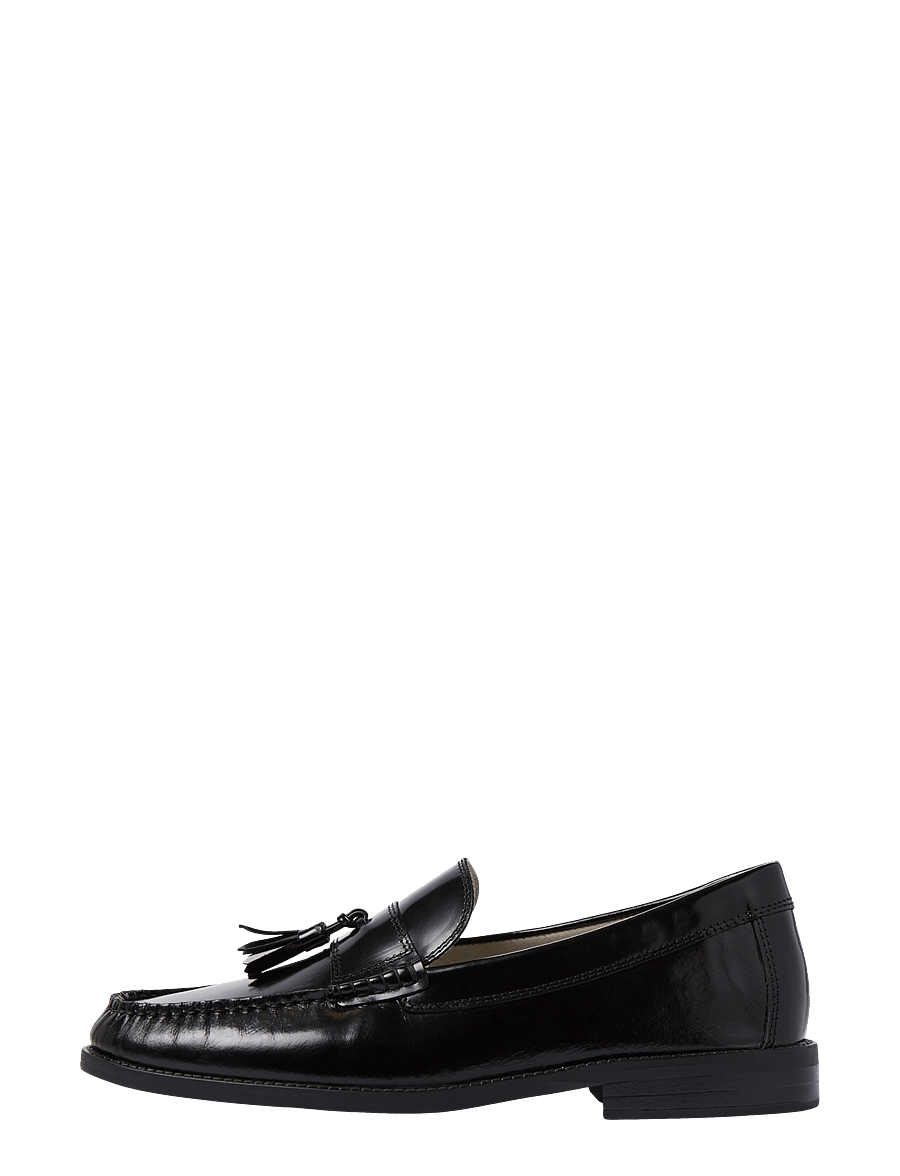 Jack & Jones - JFWPENNYBAR TASSEL LEATHER LOAFER - collections - black - 0