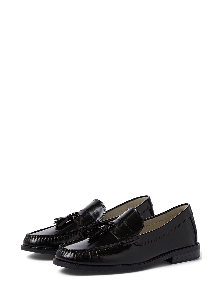 Jack & Jones - JFWPENNYBAR TASSEL LEATHER LOAFER - collections - black - 3