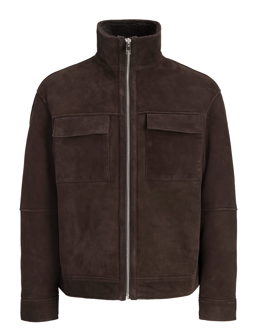 Jack & Jones - JPRBLADYLAN SUEDE JACKET - herbstjacken - chocolate torte - 0
