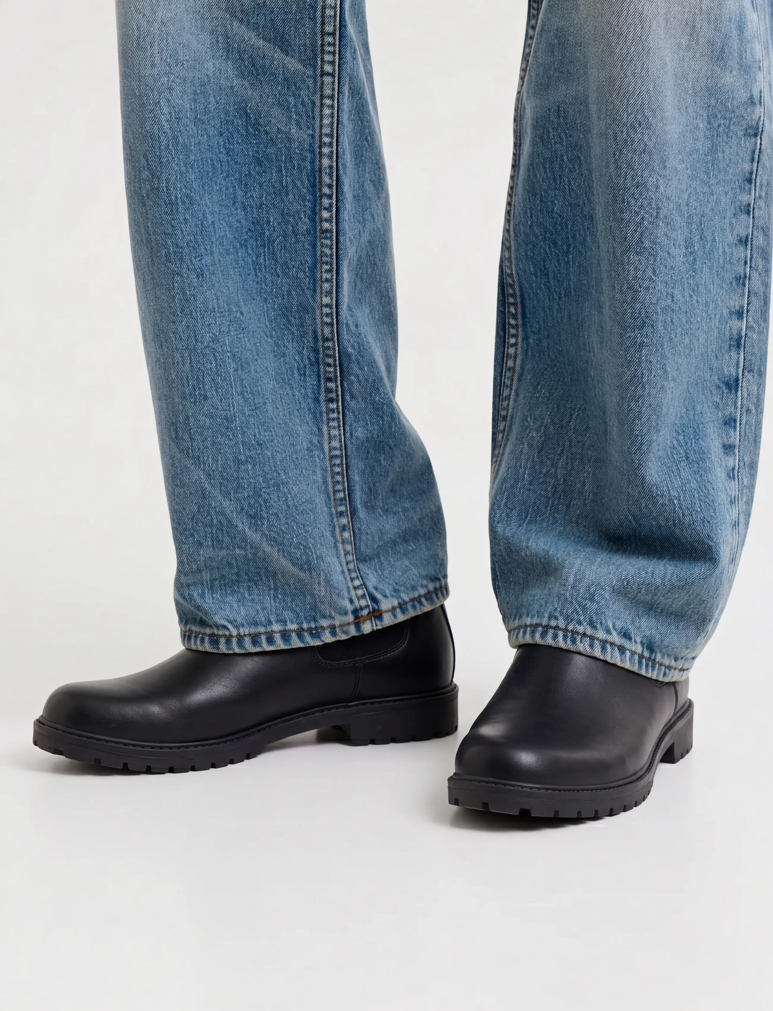 Jack & Jones - JFWDUNELAND PU BOOT LN - chelsea boots - black - 0