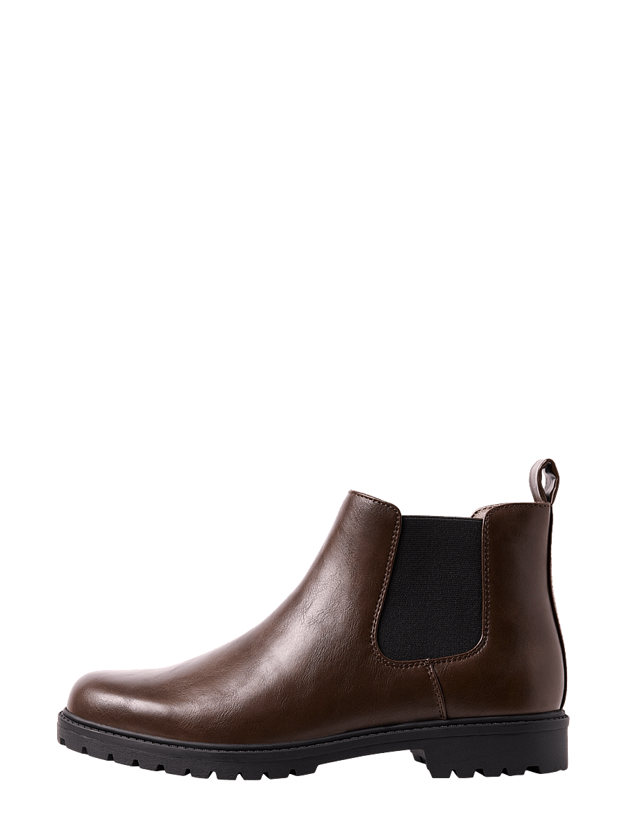 Jack & Jones - JFWDUNELAND PU BOOT LN - chelsea boots - brown stone - 1