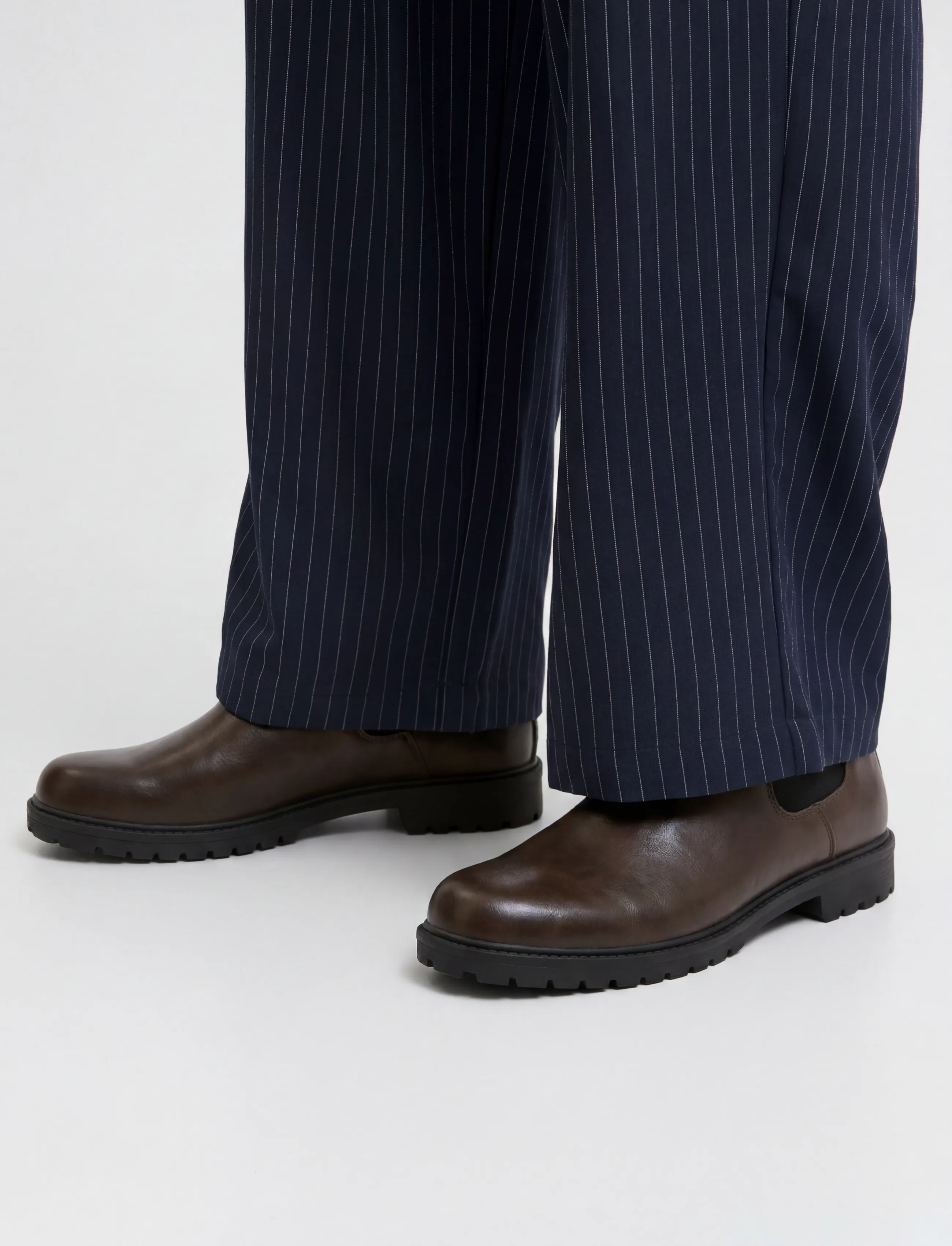 Jack & Jones - JFWDUNELAND PU BOOT LN - chelsea boots - brown stone - 0