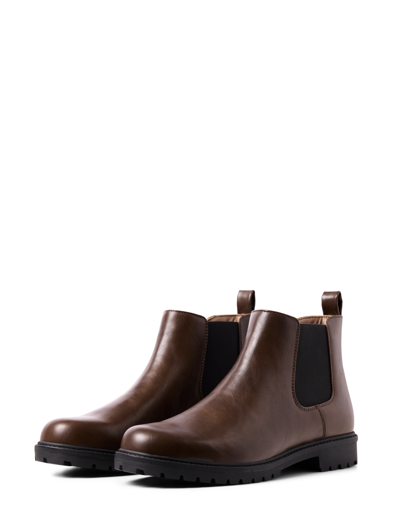 Jack & Jones - JFWDUNELAND PU BOOT LN - chelsea boots - brown stone - 3