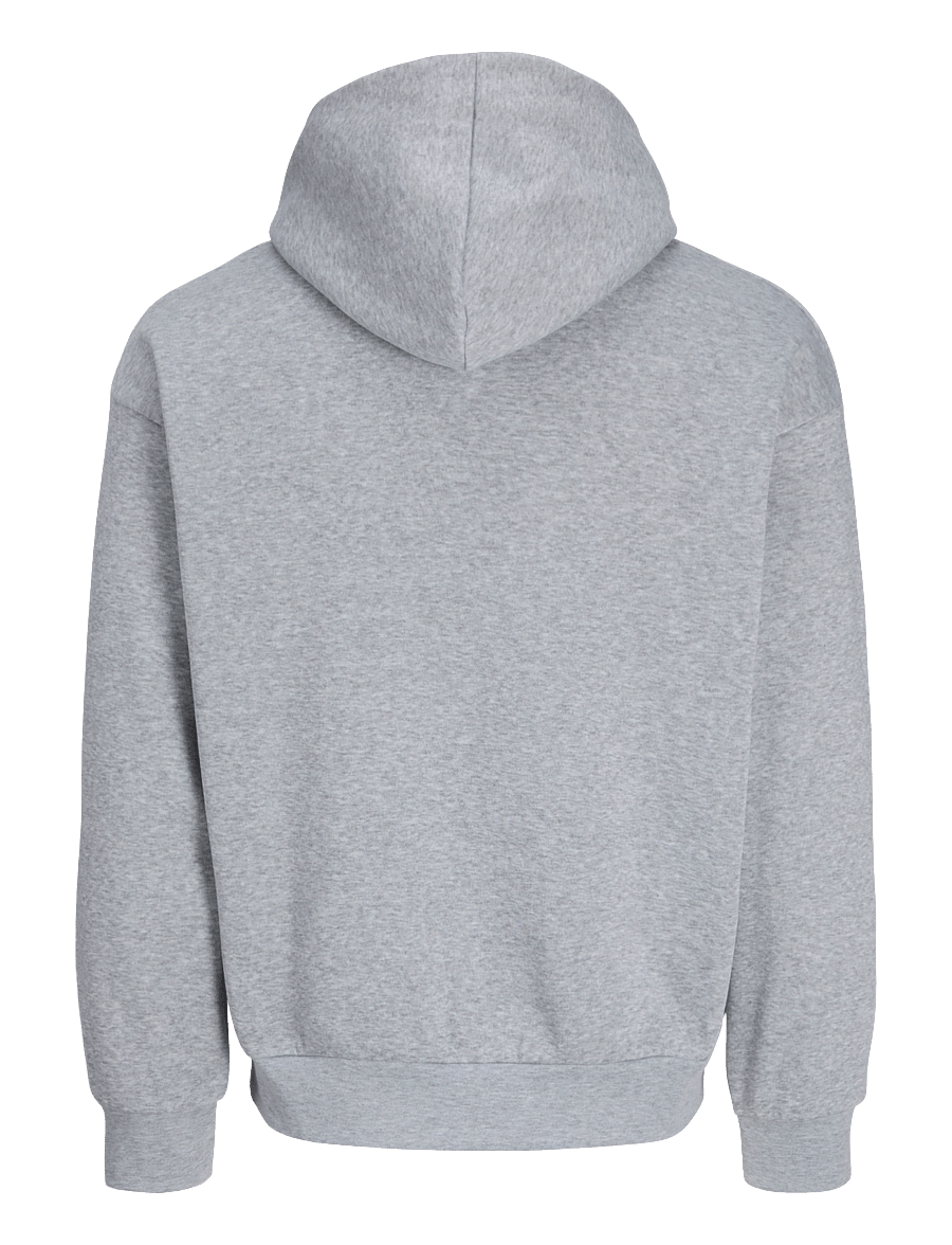 Jack & Jones - JACOLLIE PLAIN HOODIE - kapuzenpullover - light grey melange - 1