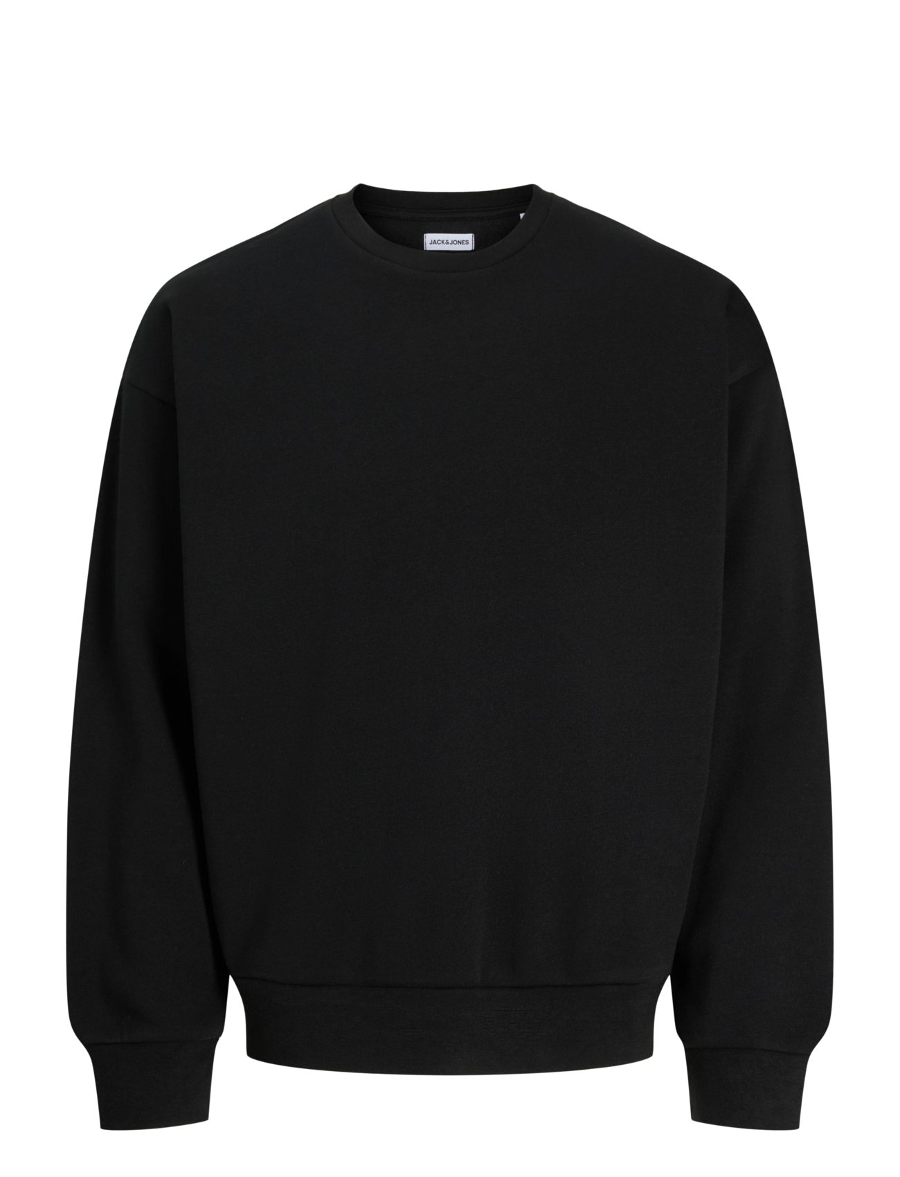 Jack & Jones JACOLLIE PLAIN SWEATSHIRT NOOS - Sweatshirts - BLACK / black