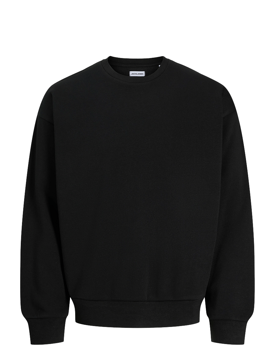 Jack & Jones - JACOLLIE PLAIN SWEATSHIRT NOOS - kollektioner - black - 0