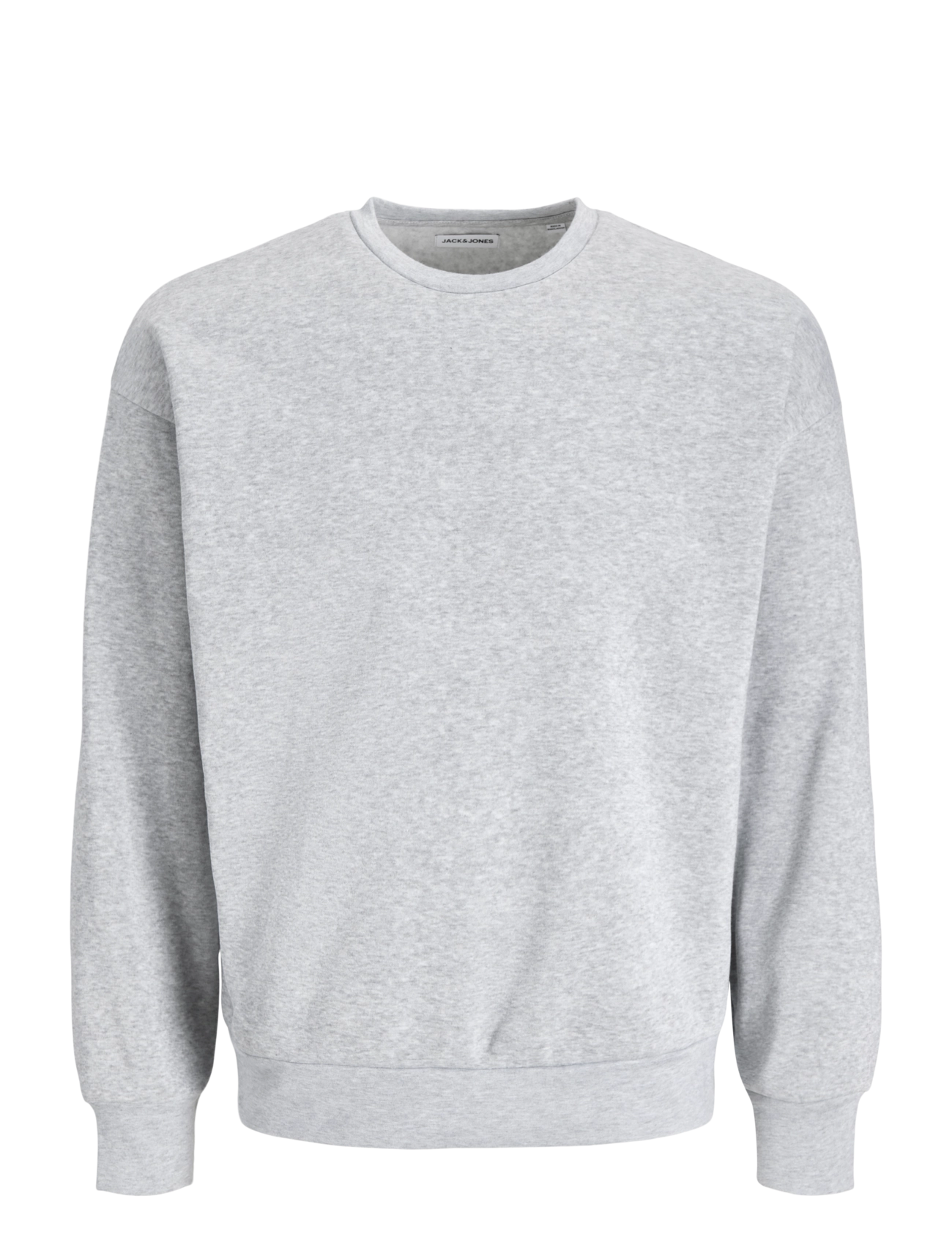 Jack & Jones JACOLLIE PLAIN SWEATSHIRT NOOS - Sweatshirts - LIGHT GREY MELANGE / grey