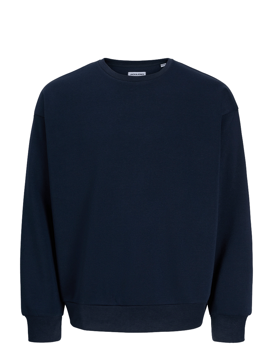 Jack & Jones - JACOLLIE PLAIN SWEATSHIRT NOOS - sweatshirts - navy blazer - 0