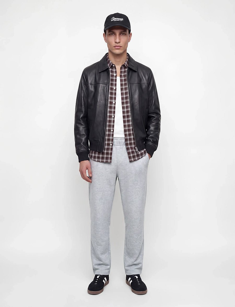Jack & Jones - JACOLLIE PLAIN SWEATPANTS NOOS - pyjamahosen - light grey melange - 4