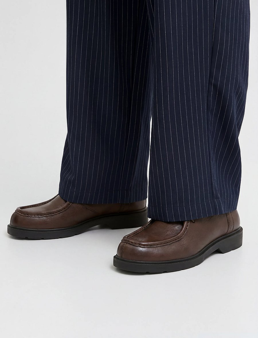 Jack & Jones - JFWAUSTIN LEATHER 2.0 - moc-toes - brown stone - 0