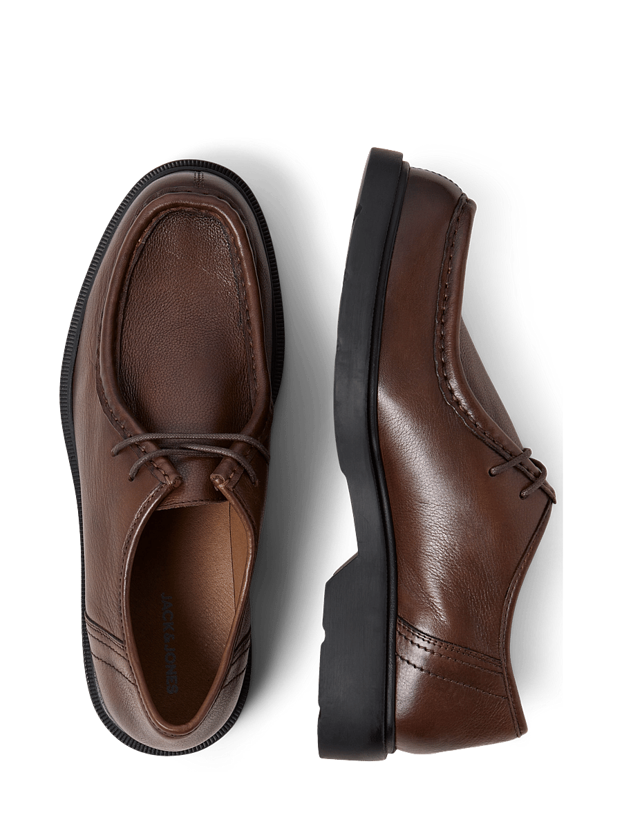 Jack & Jones - JFWAUSTIN LEATHER 2.0 - moc-toes - brown stone - 4