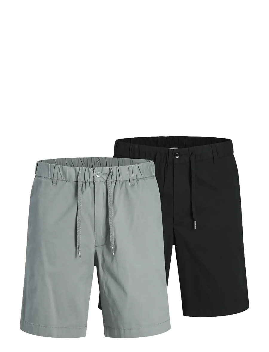 Jack & Jones - JPSTJAIDEN ROCCO HYBRID JOG SHO MP 2PK - sweatshorts - black - 1