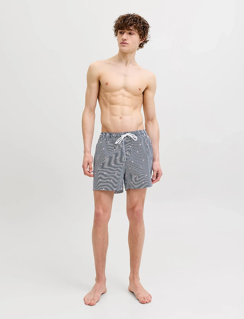 Jack & Jones - JPSTMAUI BREEZE MINI STRIPE SWIM MP - badehose - navy blazer - 4