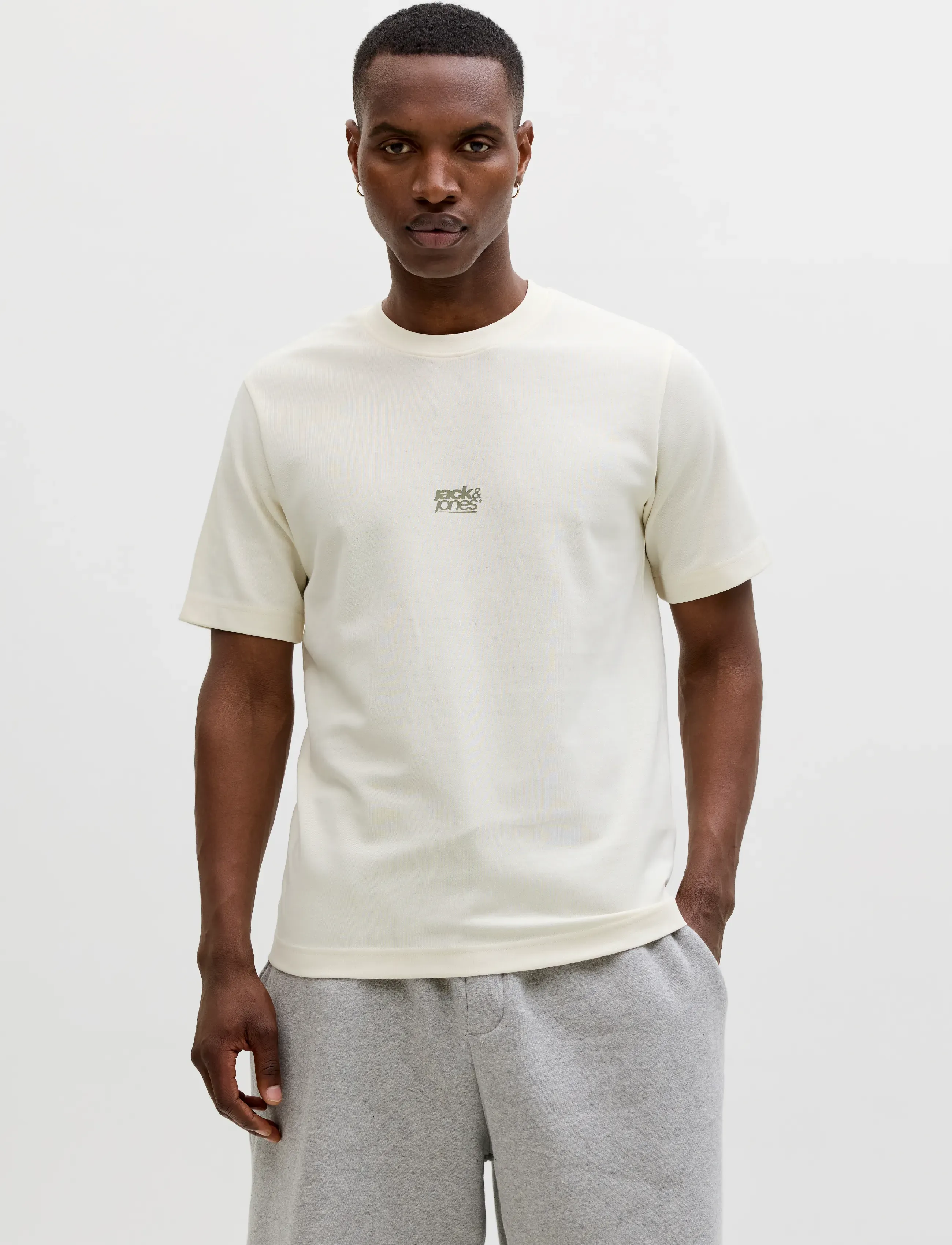 Jack & Jones Jcobreeze Back Print Tee Ss Crew 3Pk Mp, L, Black, T-Shirts > Kortærmede, Herre