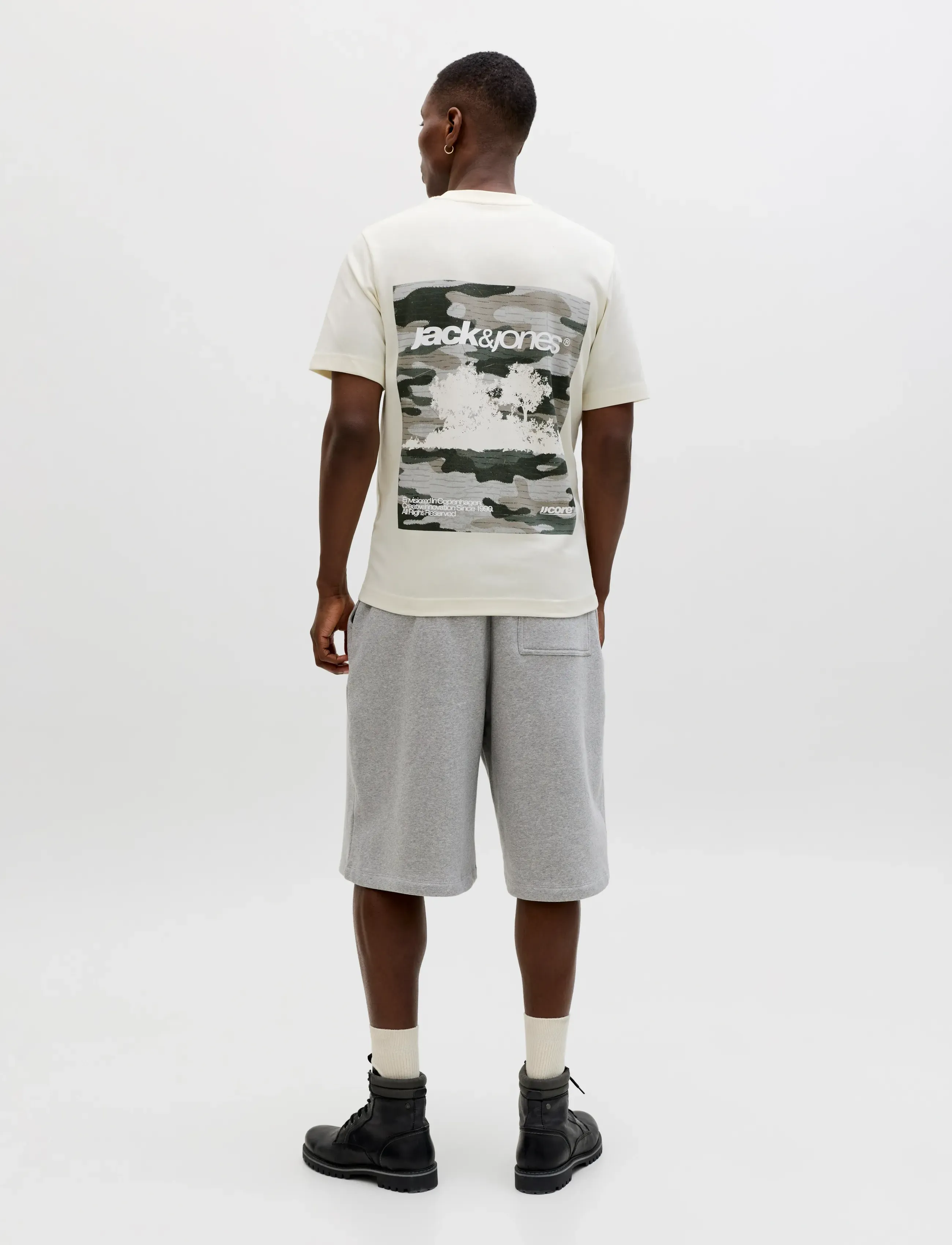 Jack & Jones - JCOBREEZE BACK PRINT TEE SS CREW 3PK MP - t-särkide multipakk - sweet corn - 3
