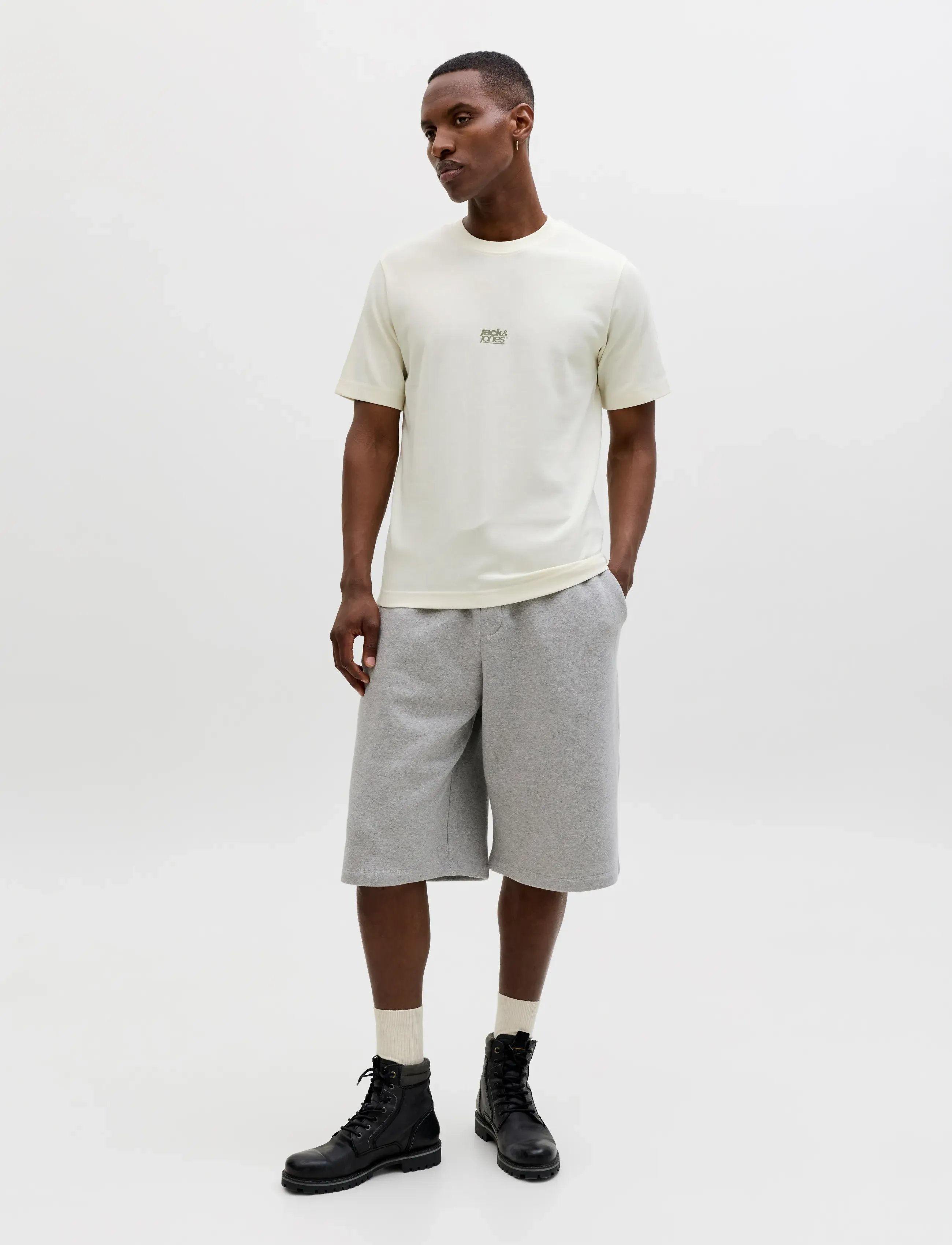 Jack & Jones - JCOBREEZE BACK PRINT TEE SS CREW 3PK MP - multipack t-shirts - sweet corn - 4