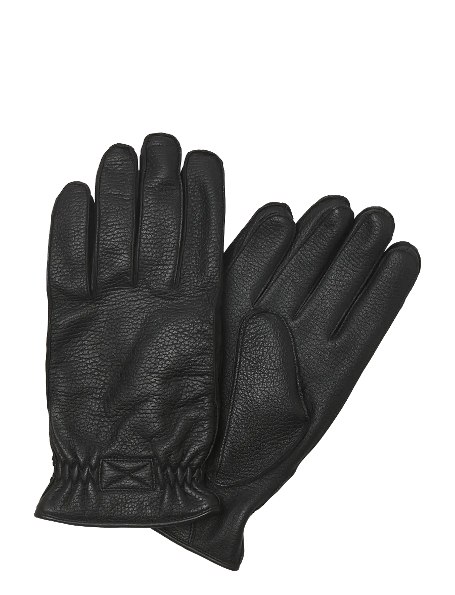 Jack & Jones - JACWAYNE LEATHER GLOVES - kollektioner - black - 0
