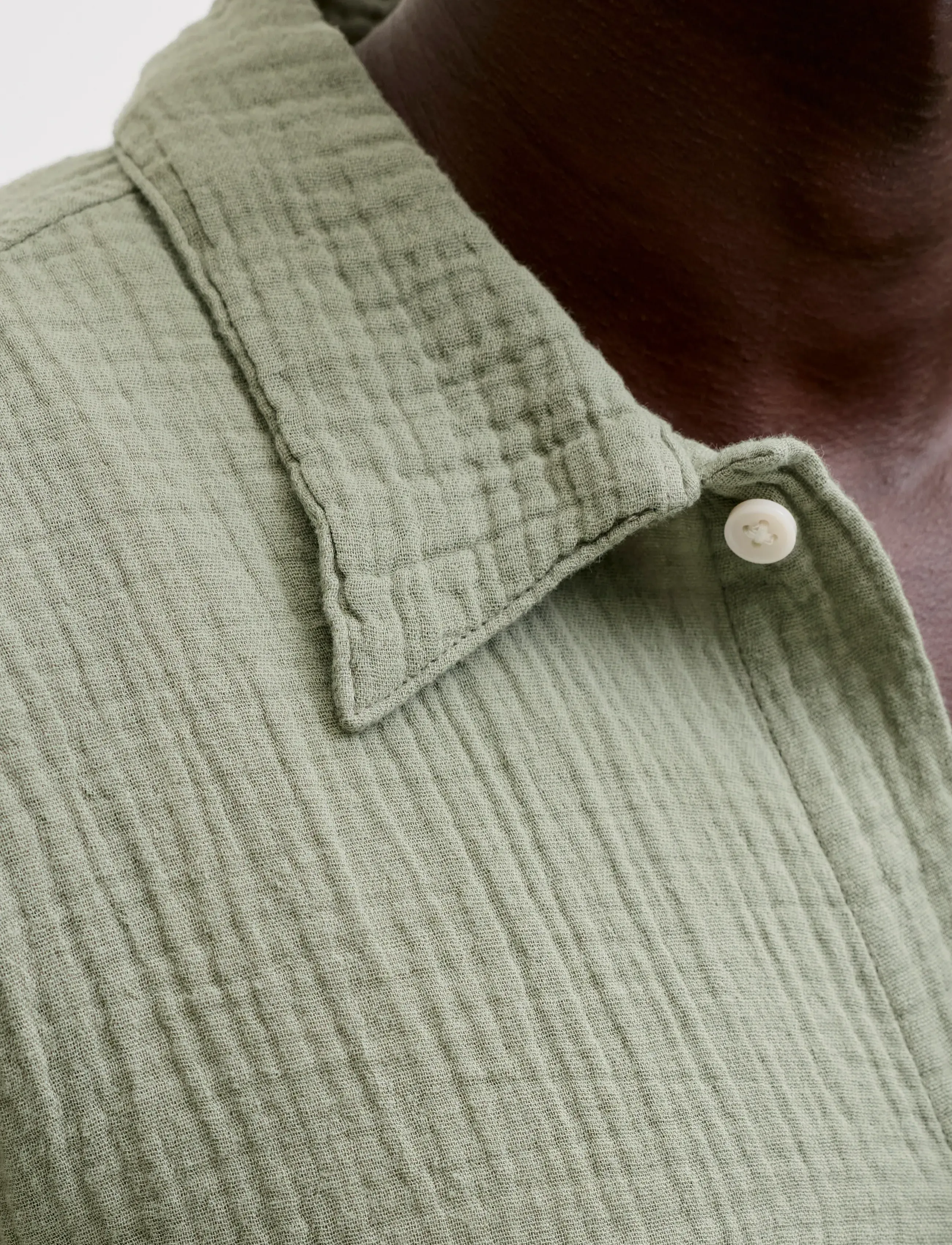 Jack & Jones - JORNANTUCKET DOUBL CLOTH SHIRT SS 2PK MP - lühikeste varrukatega särgid - seagrass - 5