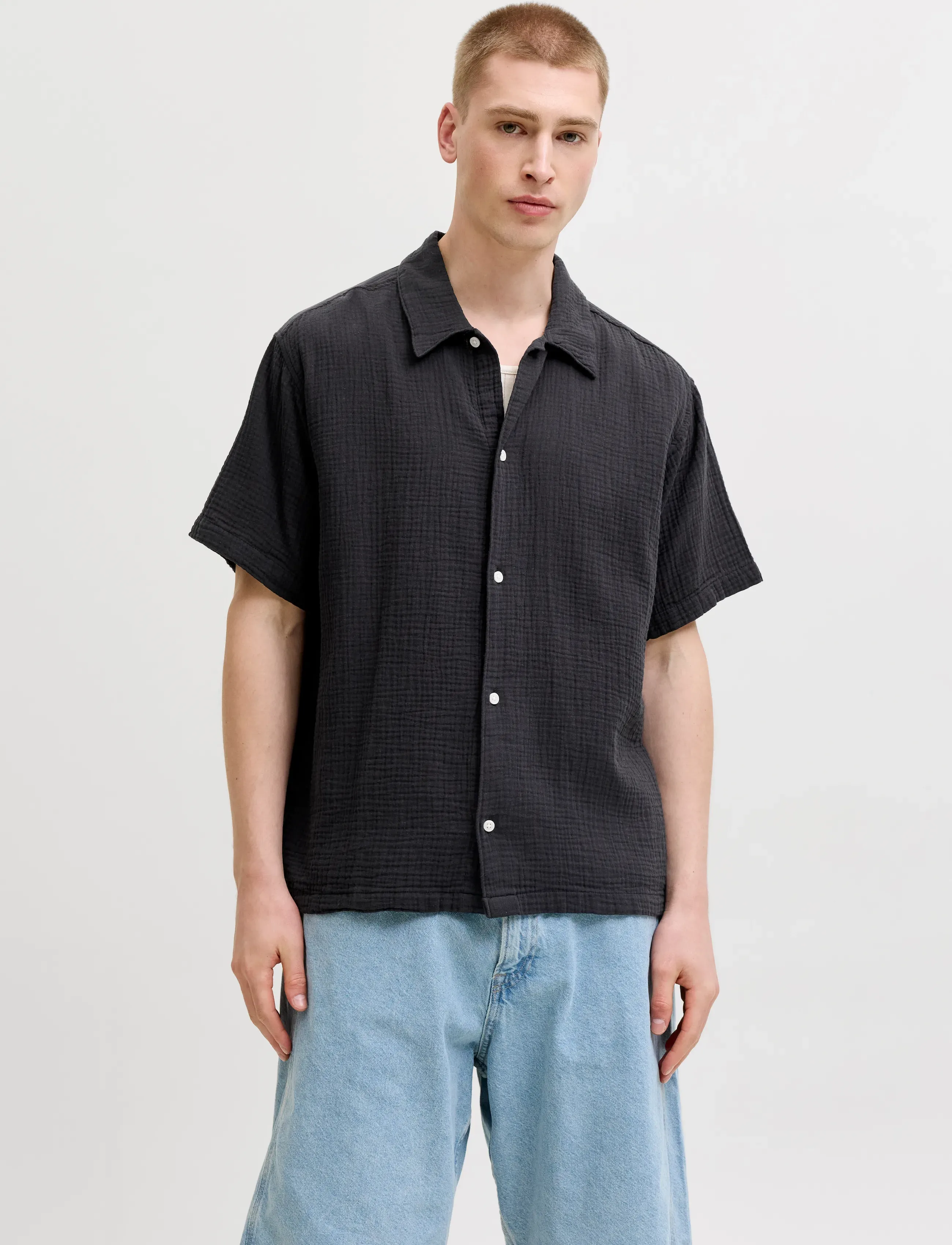 Jack & Jones - JORNANTUCKET DOUBL CLOTH SHIRT SS 2PK MP - kurzarmhemden - vintage khaki - 5