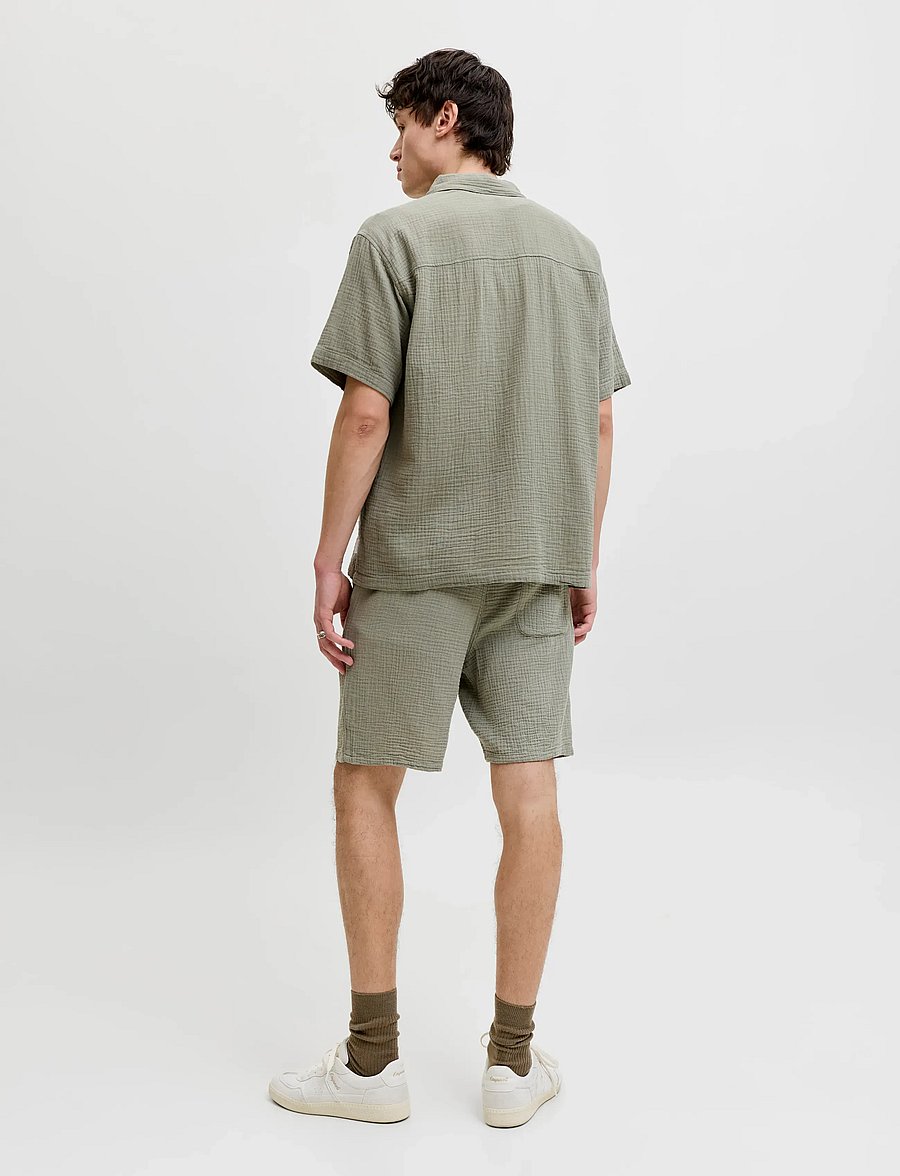 Jack & Jones - JORNANTUCKET CLOTH SHIRT SS SET PACK MP - casual shorts - seagrass - 2
