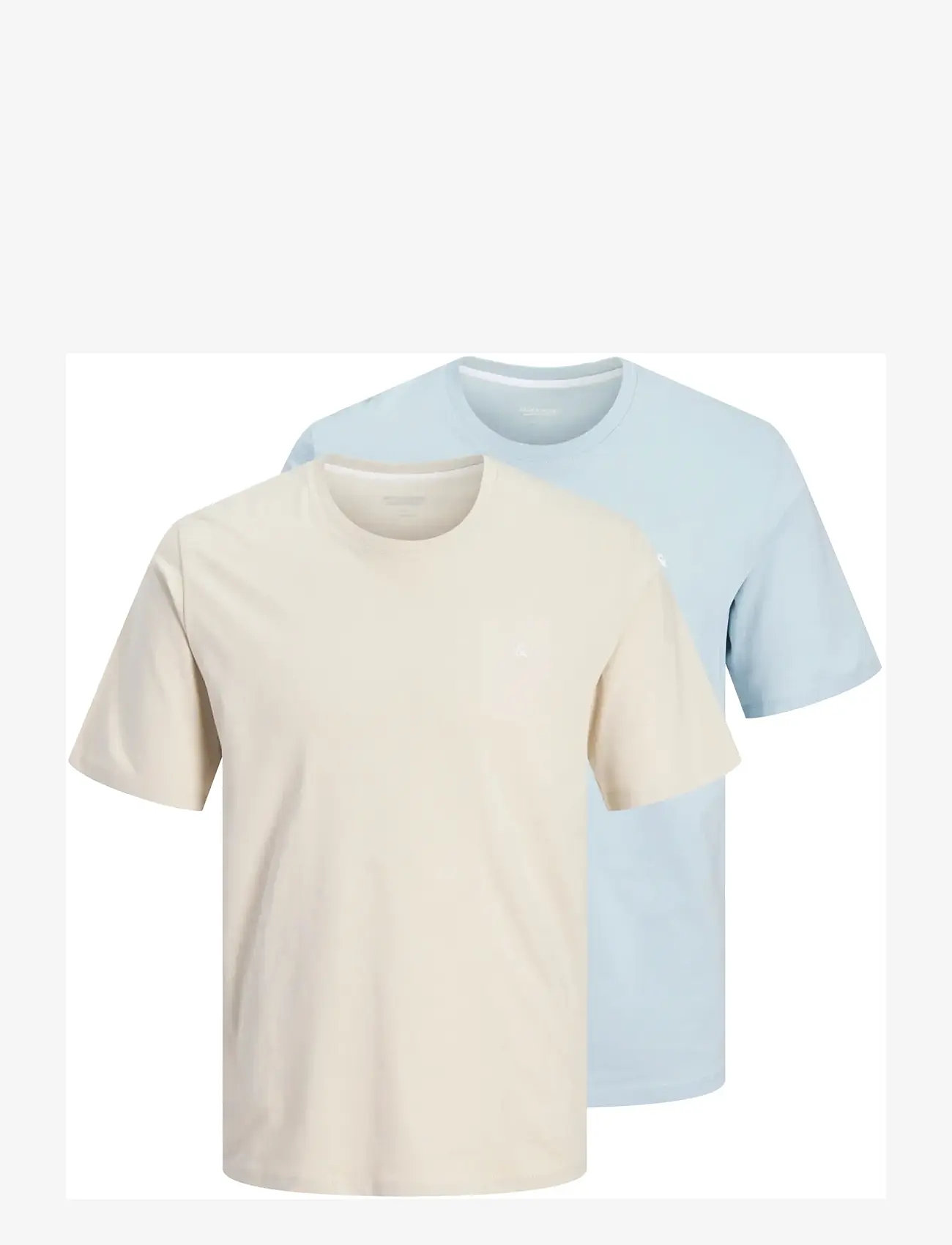 Jack & Jones - JJEPAULOS TEE SS CREW NECK 2PK MP - multipack t-shirts - moonbeam - 1