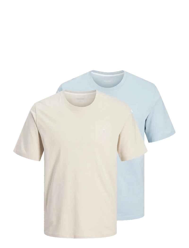 Jack & Jones - JJEPAULOS TEE SS CREW NECK 2PK MP - multipack t-shirts - moonbeam - 1