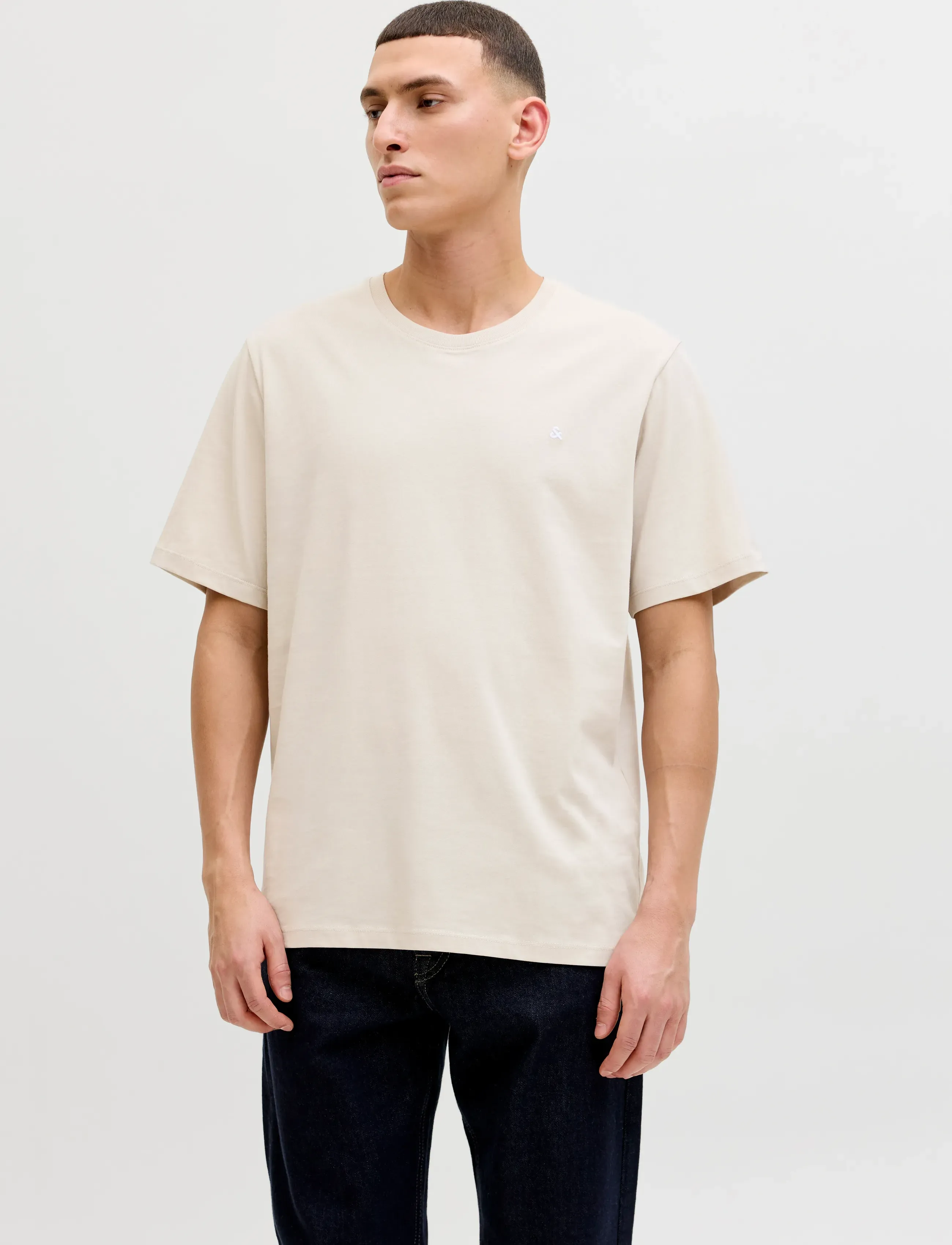 Jack & Jones JJEPAULOS TEE SS CREW NECK 2PK MP - Jack & Jones - MOONBEAM / blue