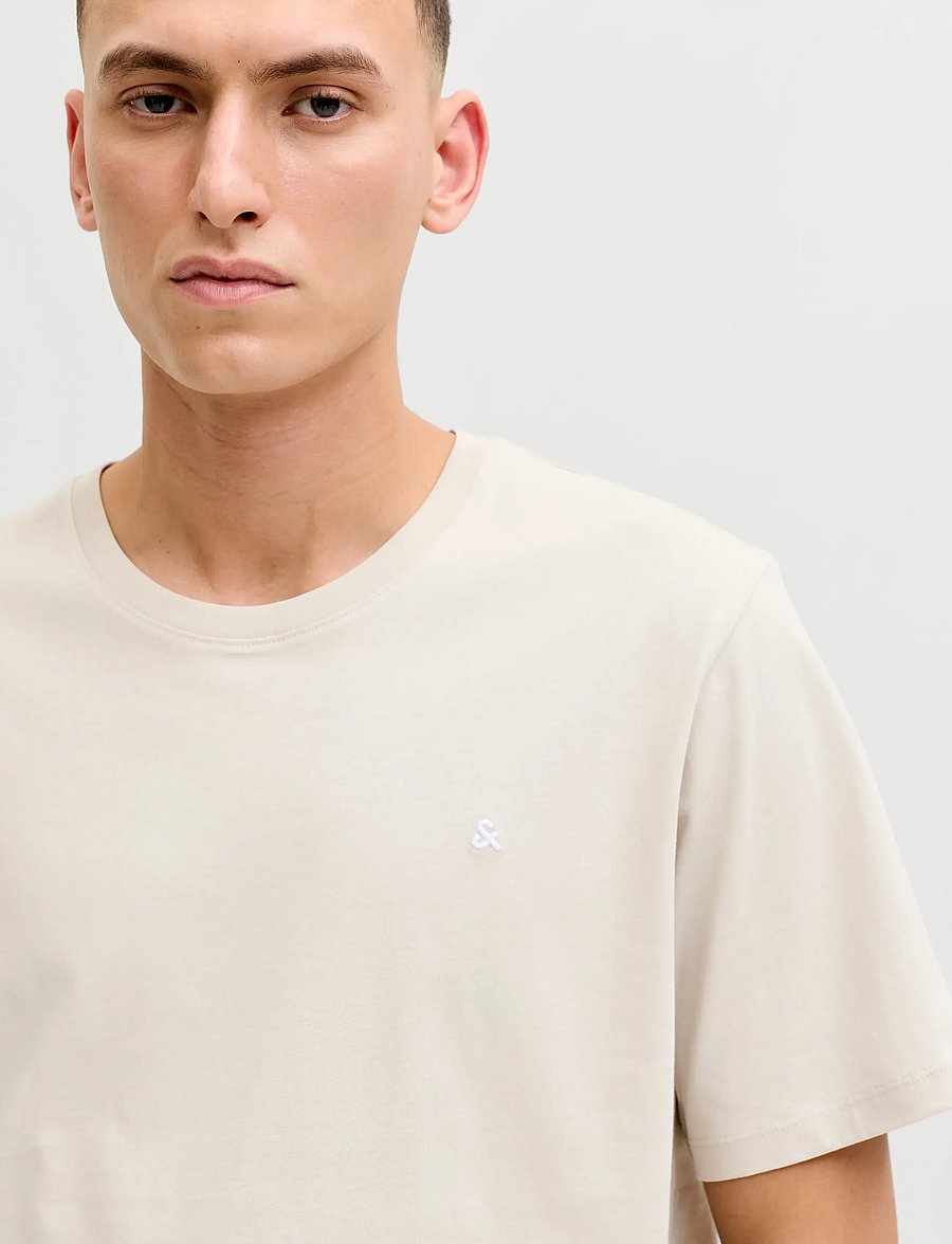 Jack & Jones - JJEPAULOS TEE SS CREW NECK 2PK MP - t-paidat monipakkauksessa - moonbeam - 5