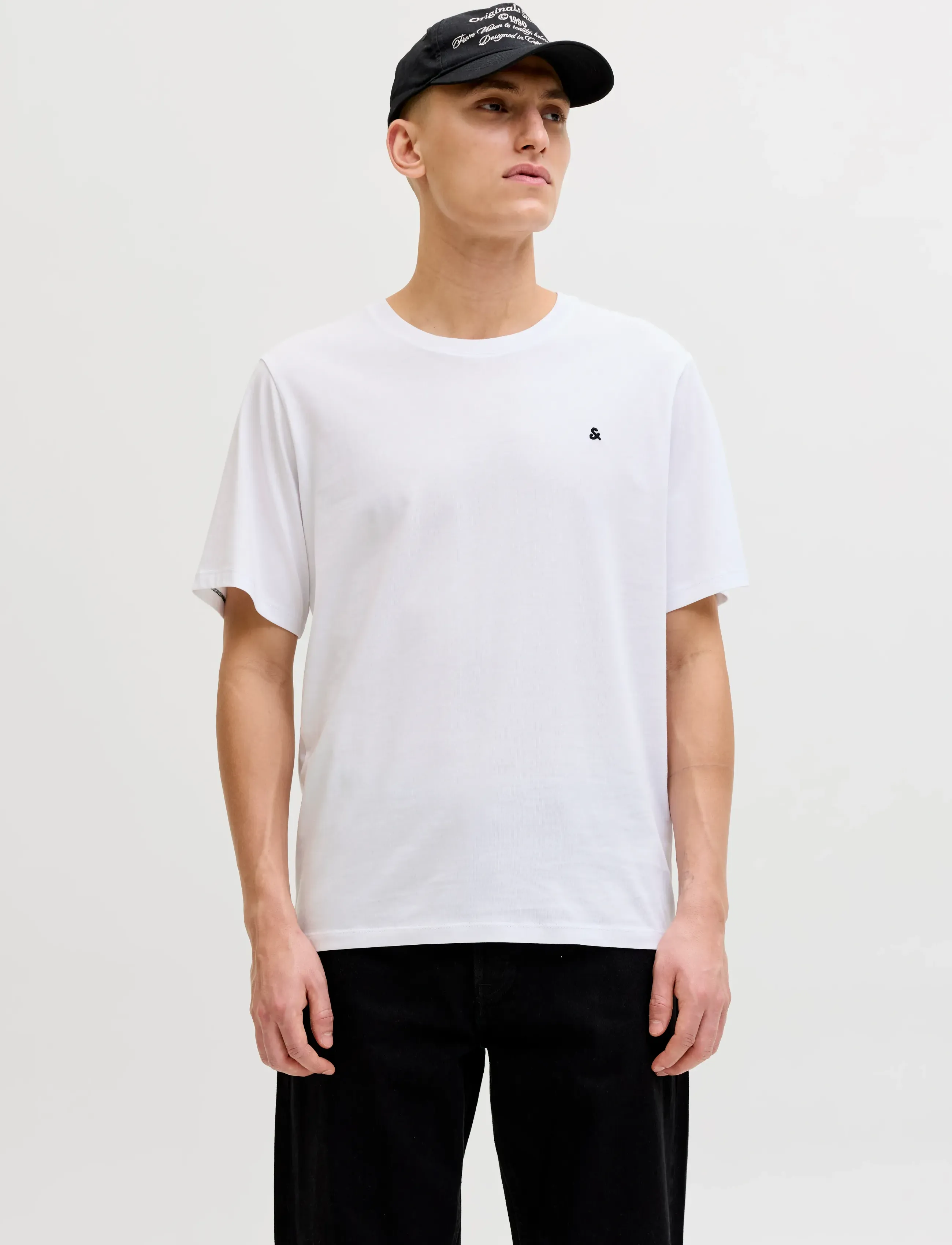 Jack & Jones JJEPAULOS TEE SS CREW NECK 2PK MP - Riided - WHITE / white