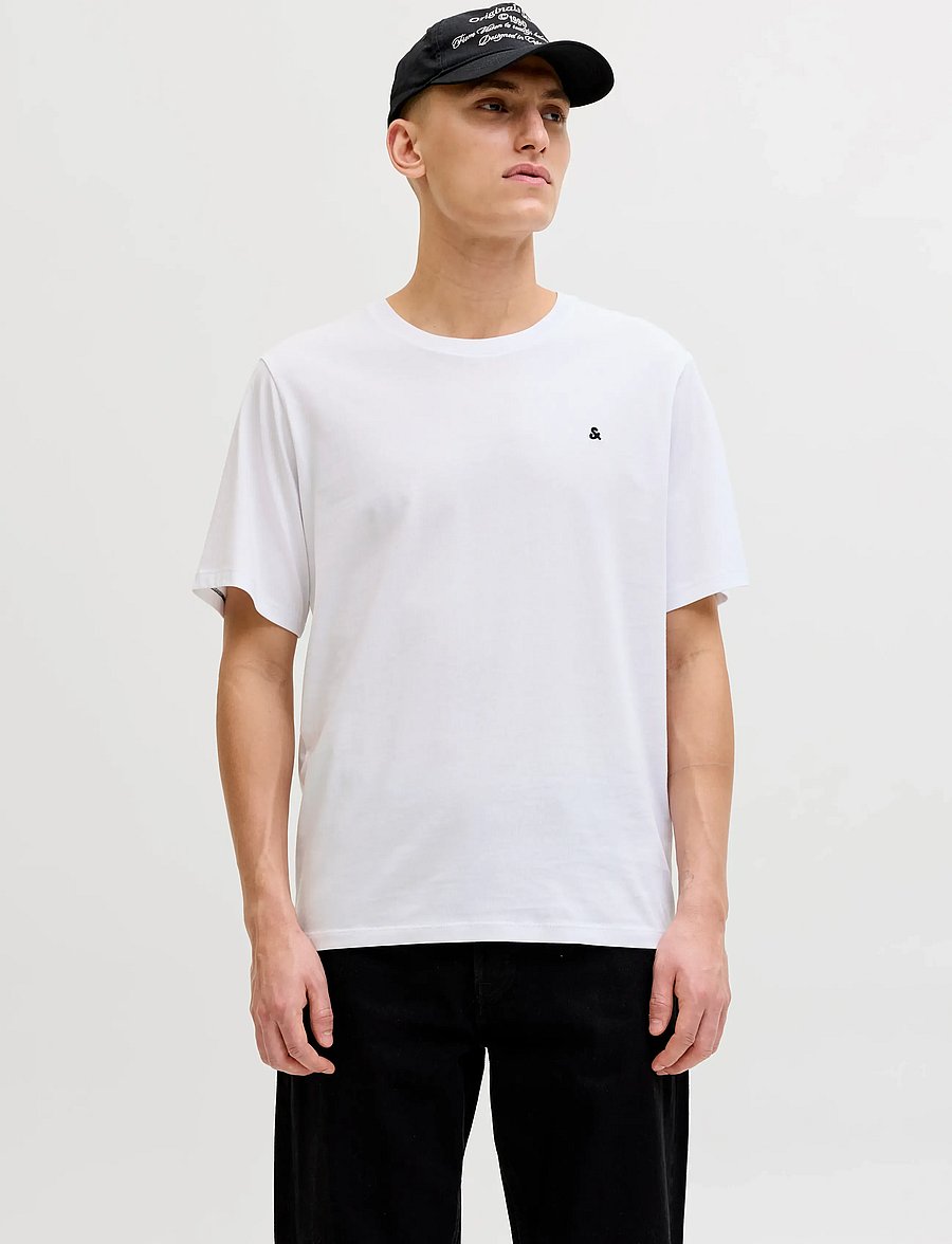 Jack & Jones - JJEPAULOS TEE SS CREW NECK 2PK MP - t-shirts im multipack - white - 0