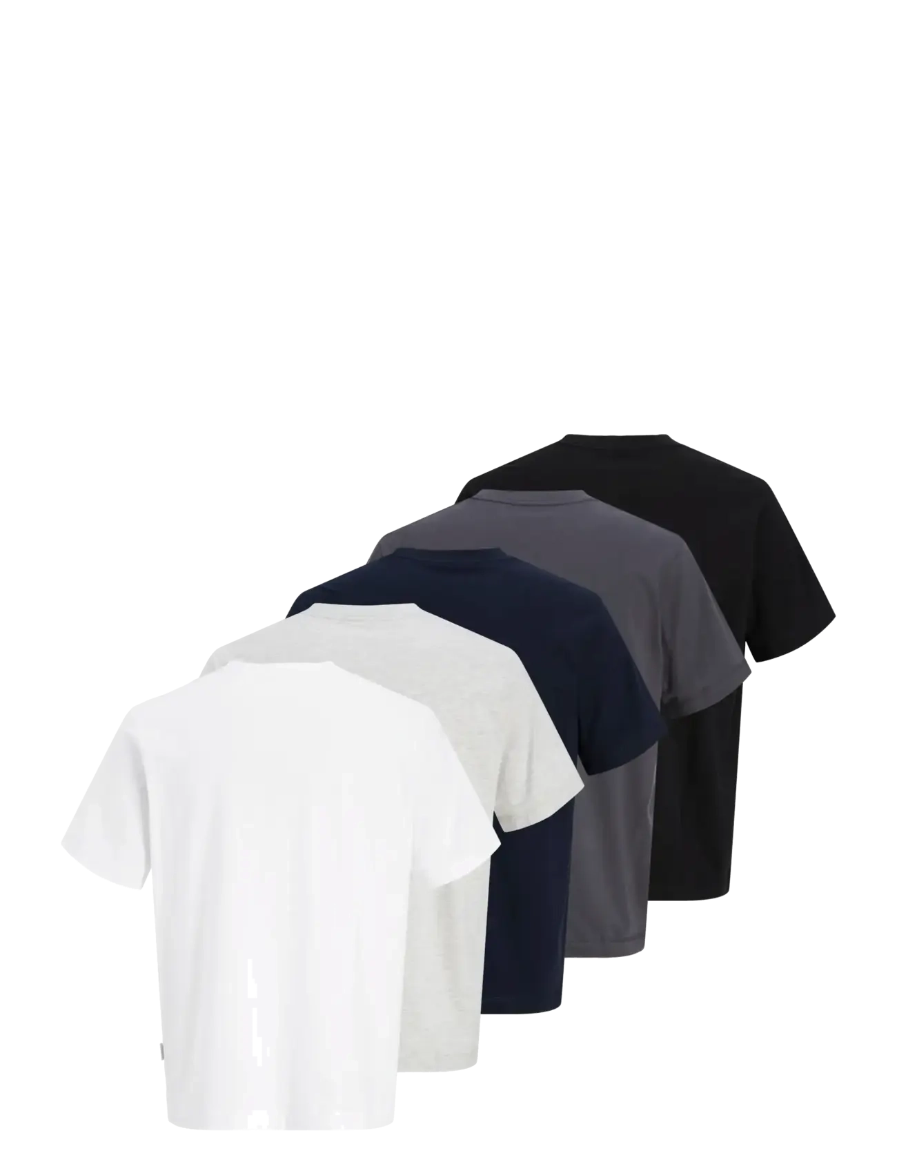 Jack & Jones - JORNORREBRO EMB TEE SS CN 5PK MP - lot de plusieurs  t-shirts - bright white - 2