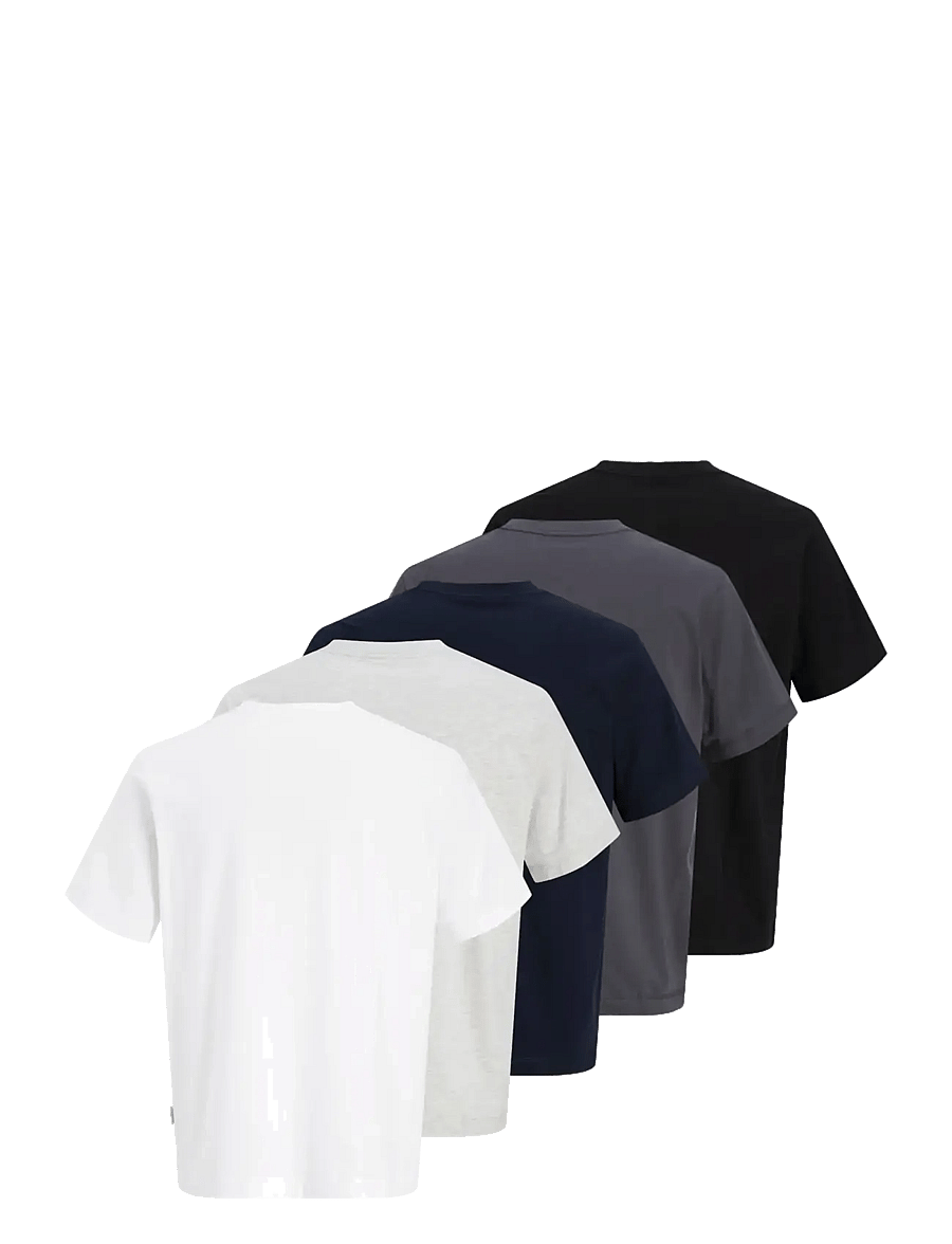 Jack & Jones - JORNORREBRO EMB TEE SS CN 5PK MP - lot de plusieurs t-shirts - bright white - 2