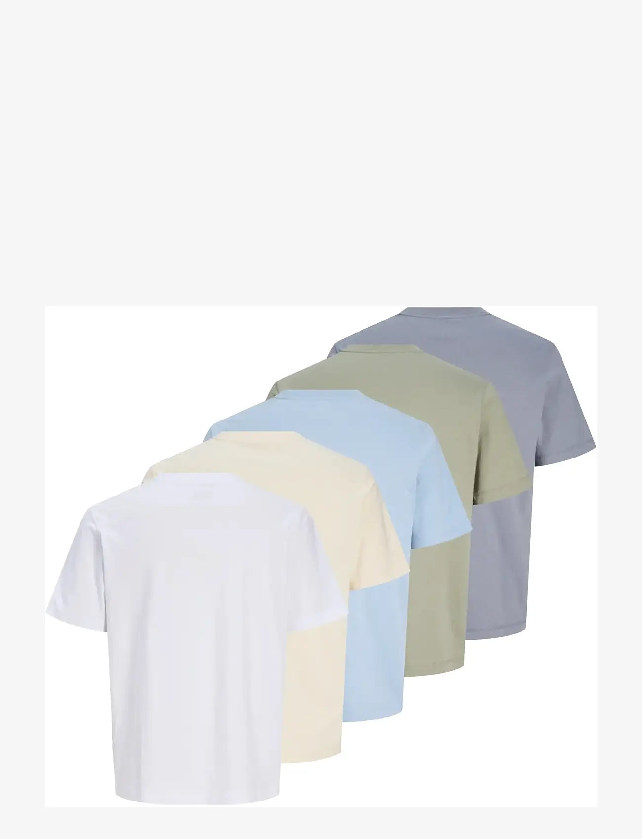 Jack & Jones - JORNORREBRO EMB TEE SS CN 5PK MP - multipack t-shirts - seagrass - 2