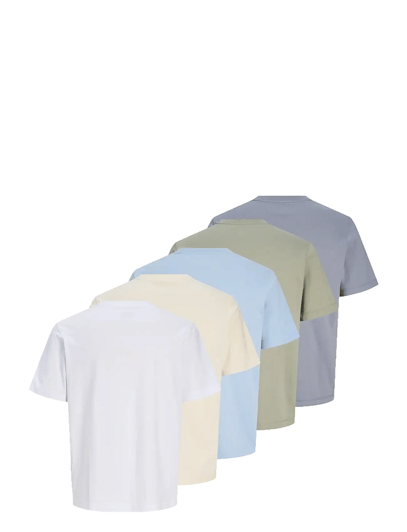 Jack & Jones - JORNORREBRO EMB TEE SS CN 5PK MP - multipack t-shirts - seagrass - 2