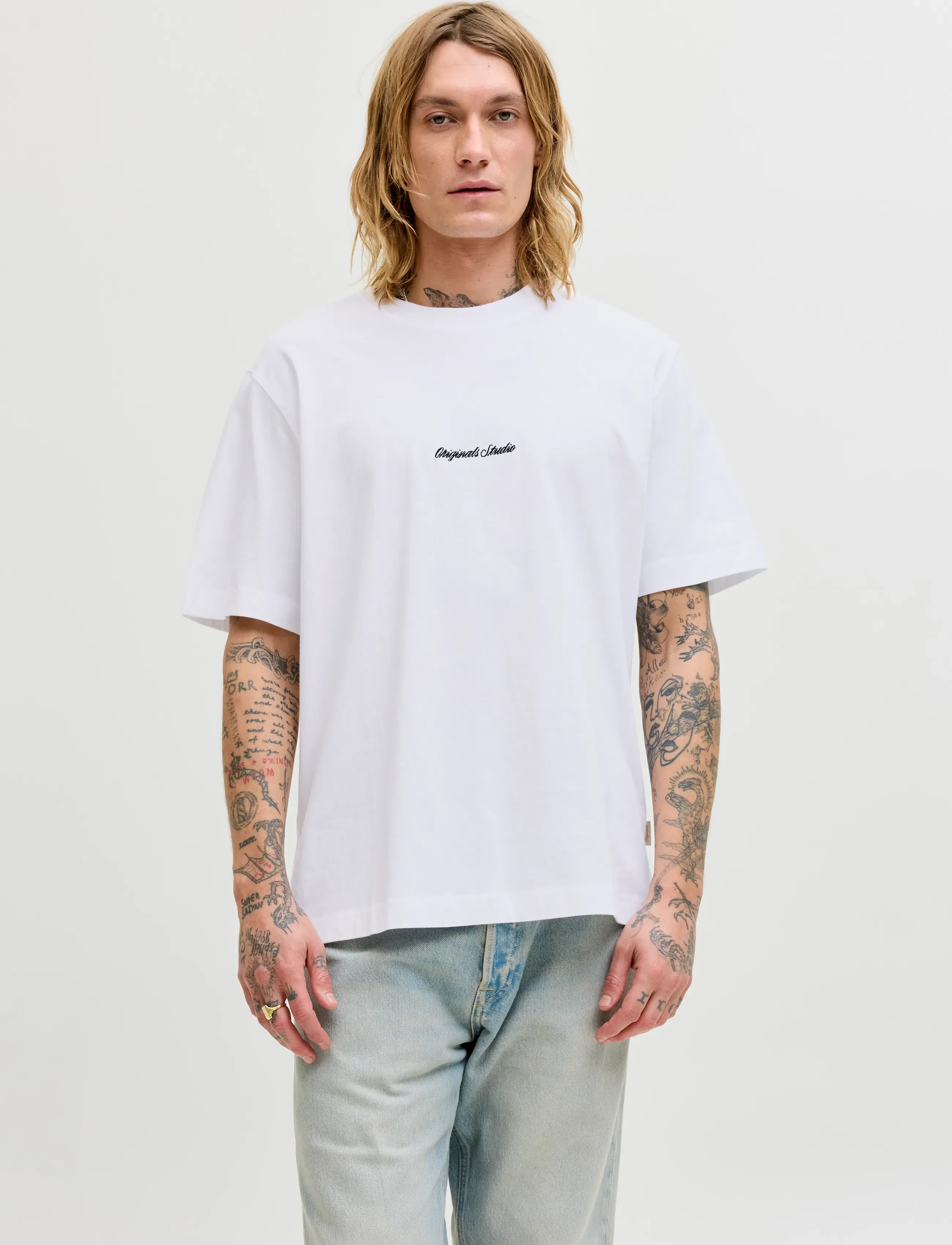 Jack & Jones JORNORREBRO EMB TEE SS CN 5PK MP - T-shirts - SEAGRASS / white
