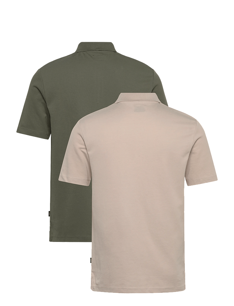 Jack & Jones - JPRBLAETHAN SS ZIP POLO 2PK MP - kortærmede poloer - smokey olive - 5