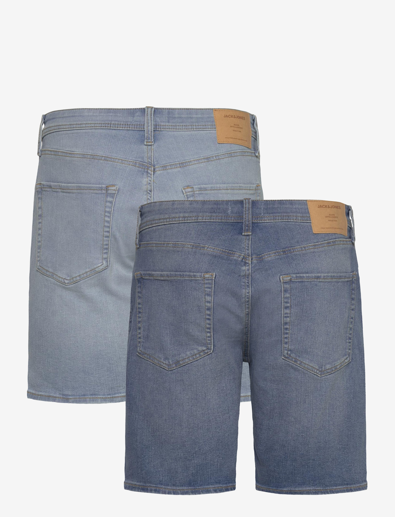 Jack & Jones - JJIRICK JJORIGINAL SHORTS AT 999 2 PK MP - lühikesed teksapüksid - blue denim - 1