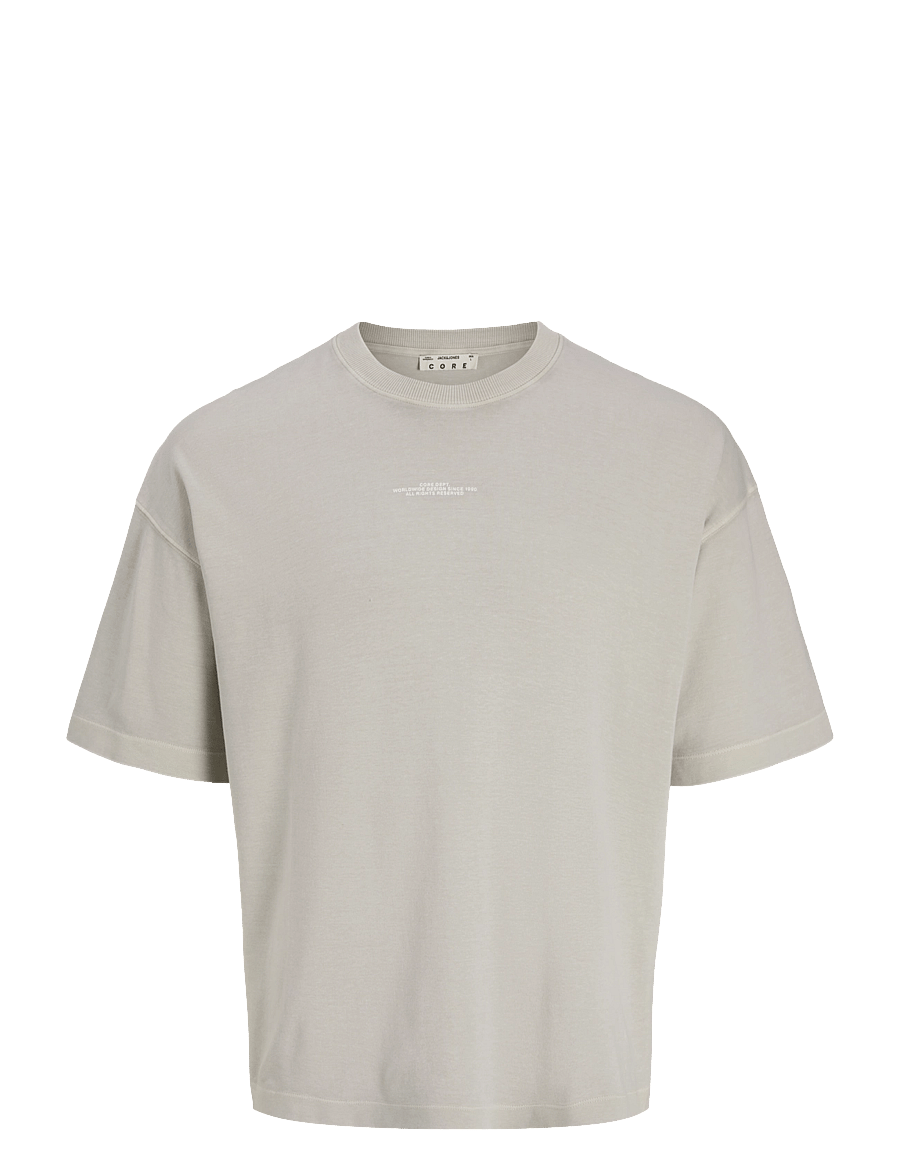 Jack & Jones - JCOTRACE WASHED TEE SS CN - kortærmede t-shirts - dove - 0