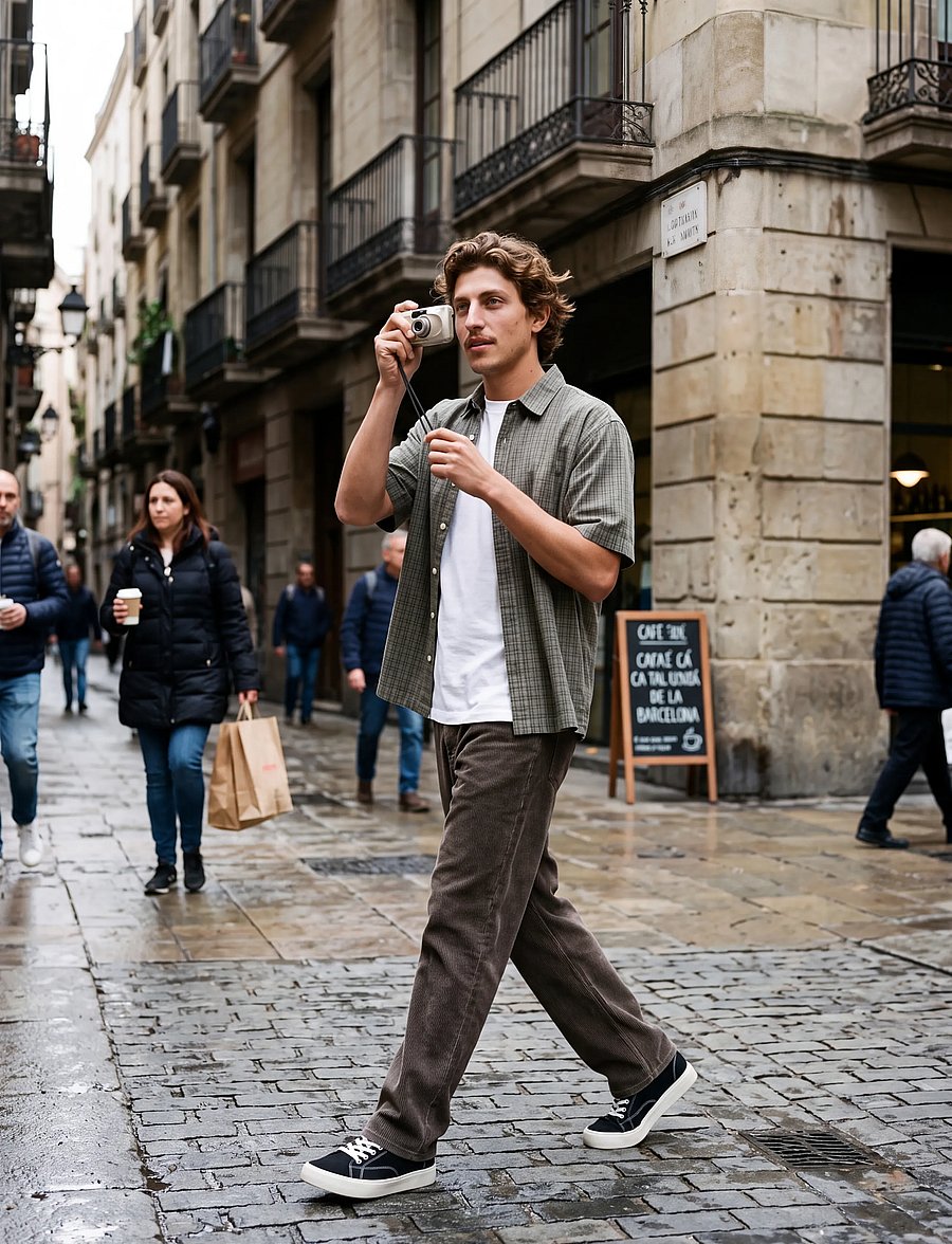 Jack & Jones - JPSTALEX ORIGINAL WASHED CORDUROY PANT - casual bukser - black - 0