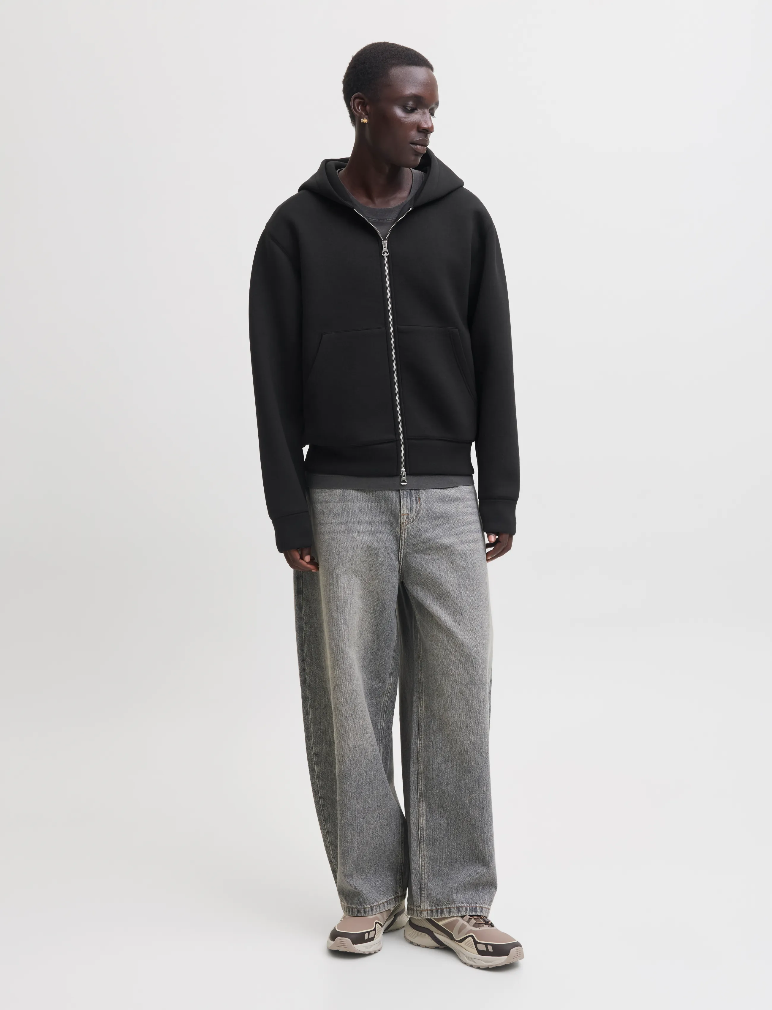 Jack & Jones - JCOLEGACY SWEAT SCUBA ZIP HOOD NOOS - black - 4