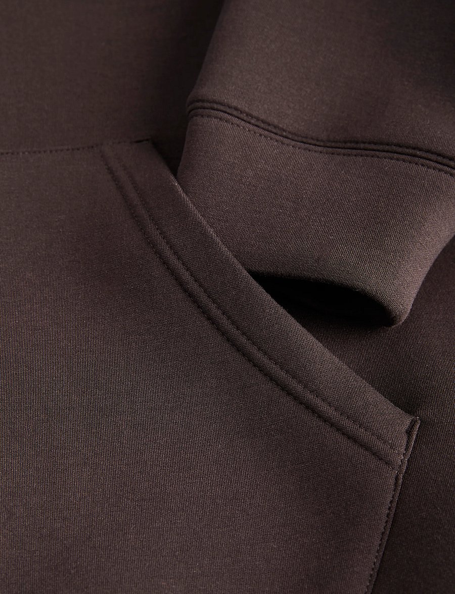 Jack & Jones - JCOLEGACY SWEAT SCUBA ZIP HOOD NOOS - kapuzenpullover - chocolate torte - 2