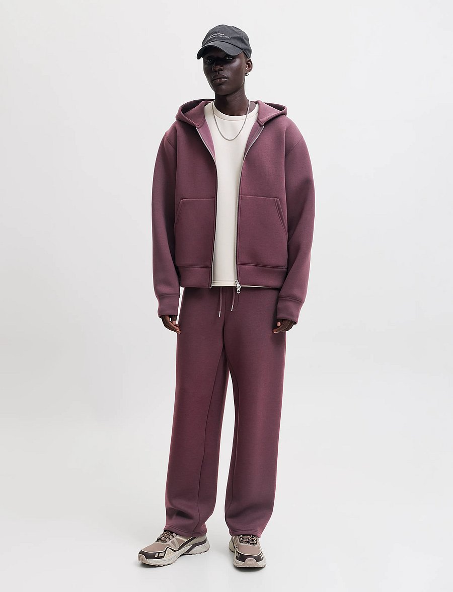Jack & Jones - JCOLEGACY SWEAT SCUBA ZIP HOOD NOOS - kapuzenpullover - fudge - 4