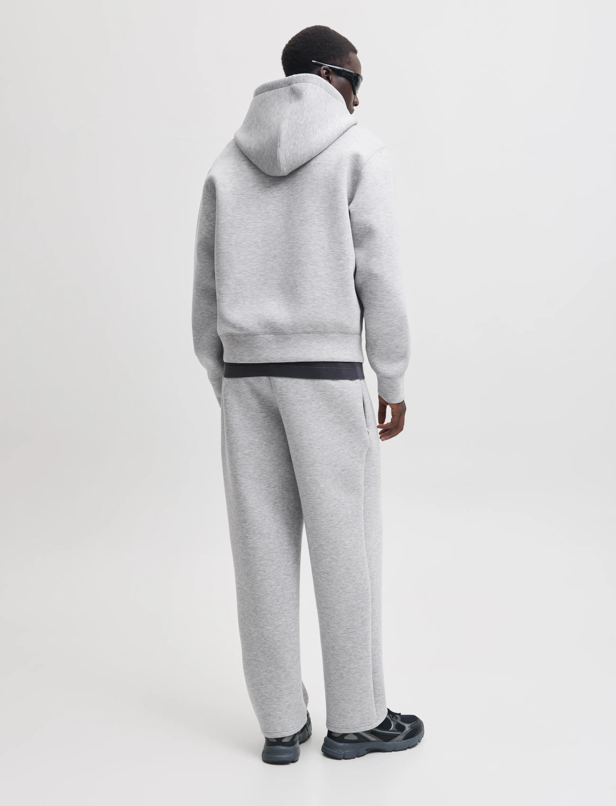 Jack & Jones - JCOLEGACY SWEAT SCUBA ZIP HOOD NOOS - light grey melange - 3
