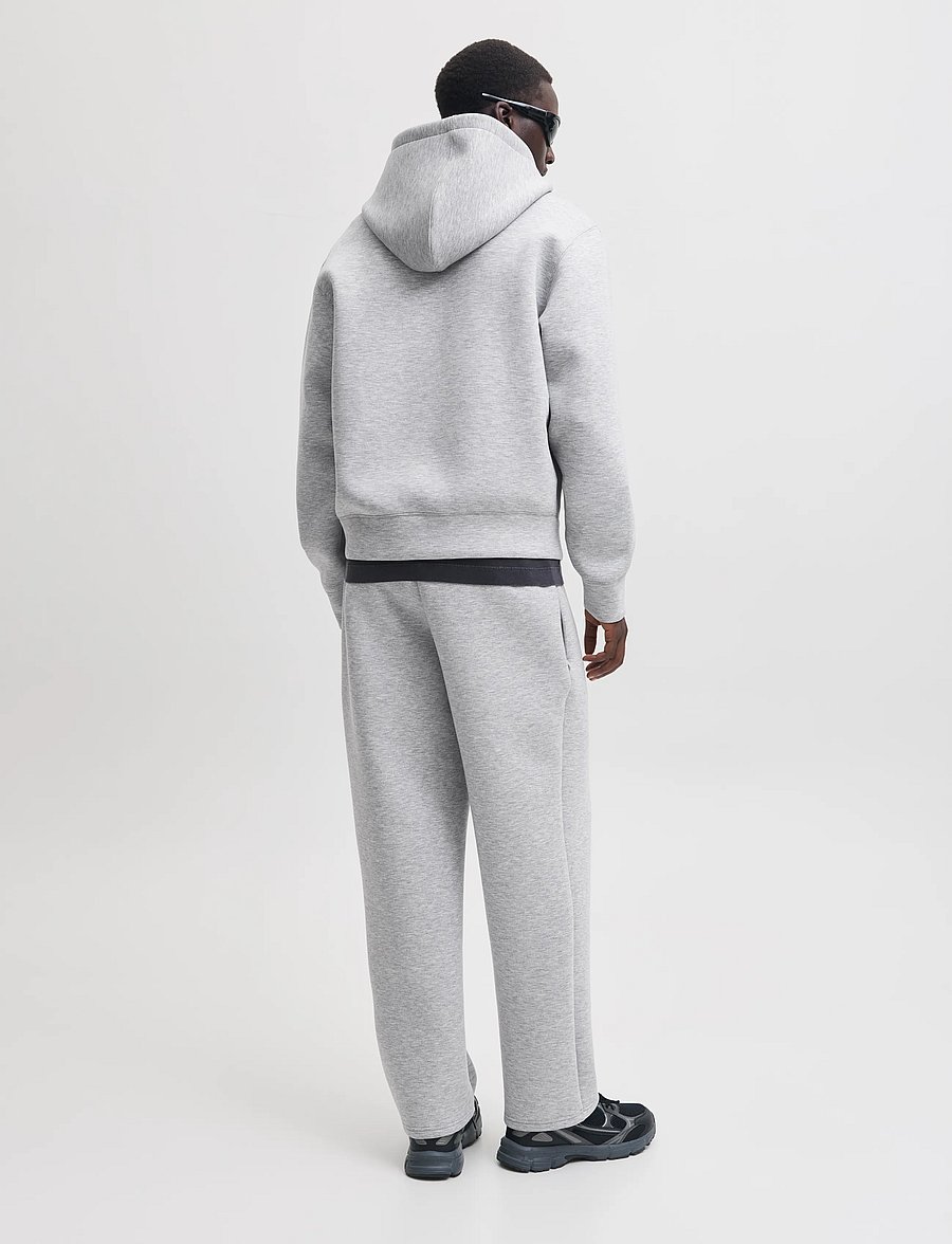 Jack & Jones - JCOLEGACY SWEAT SCUBA ZIP HOOD NOOS - light grey melange - 3